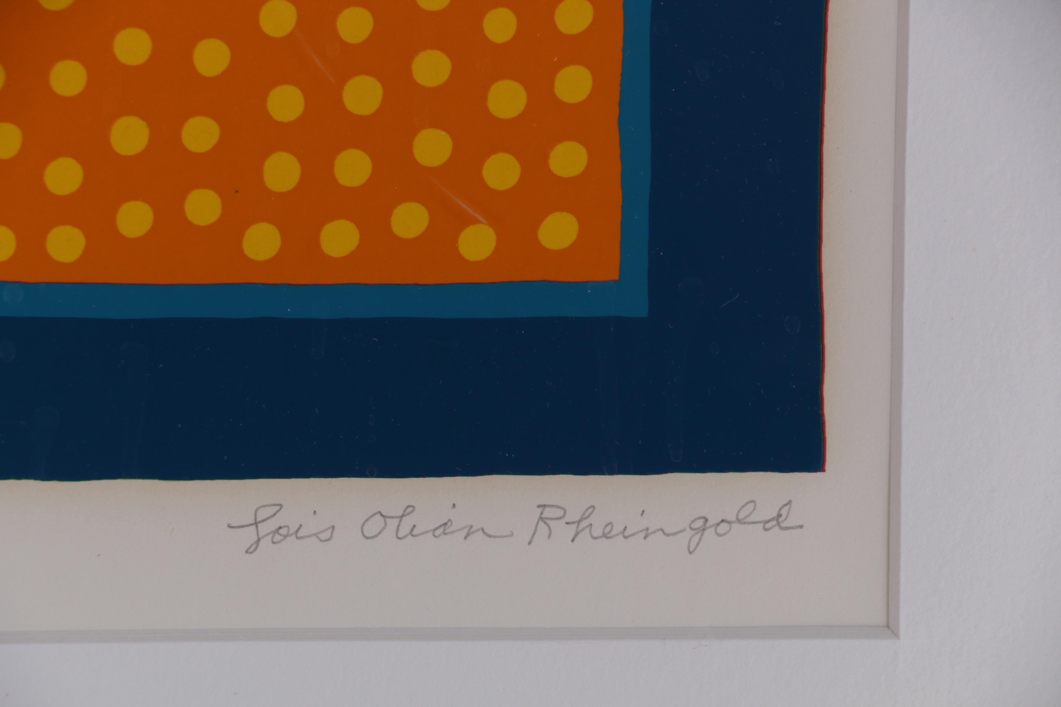 Lois Rheingold Serigraph "Decorative Yellow Plastic Dot Print"