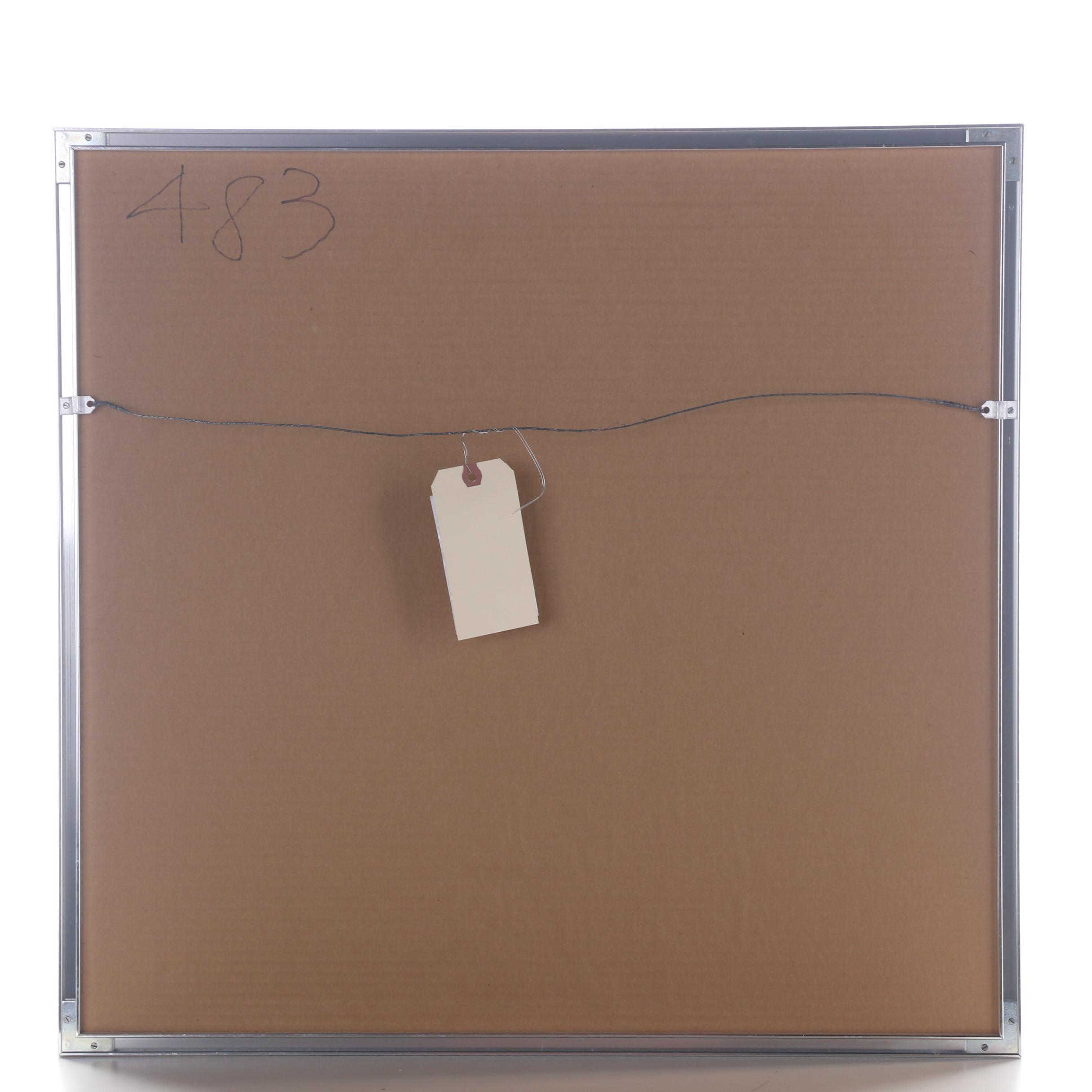 Lois Rheingold Serigraph "Decorative Yellow Plastic Dot Print"