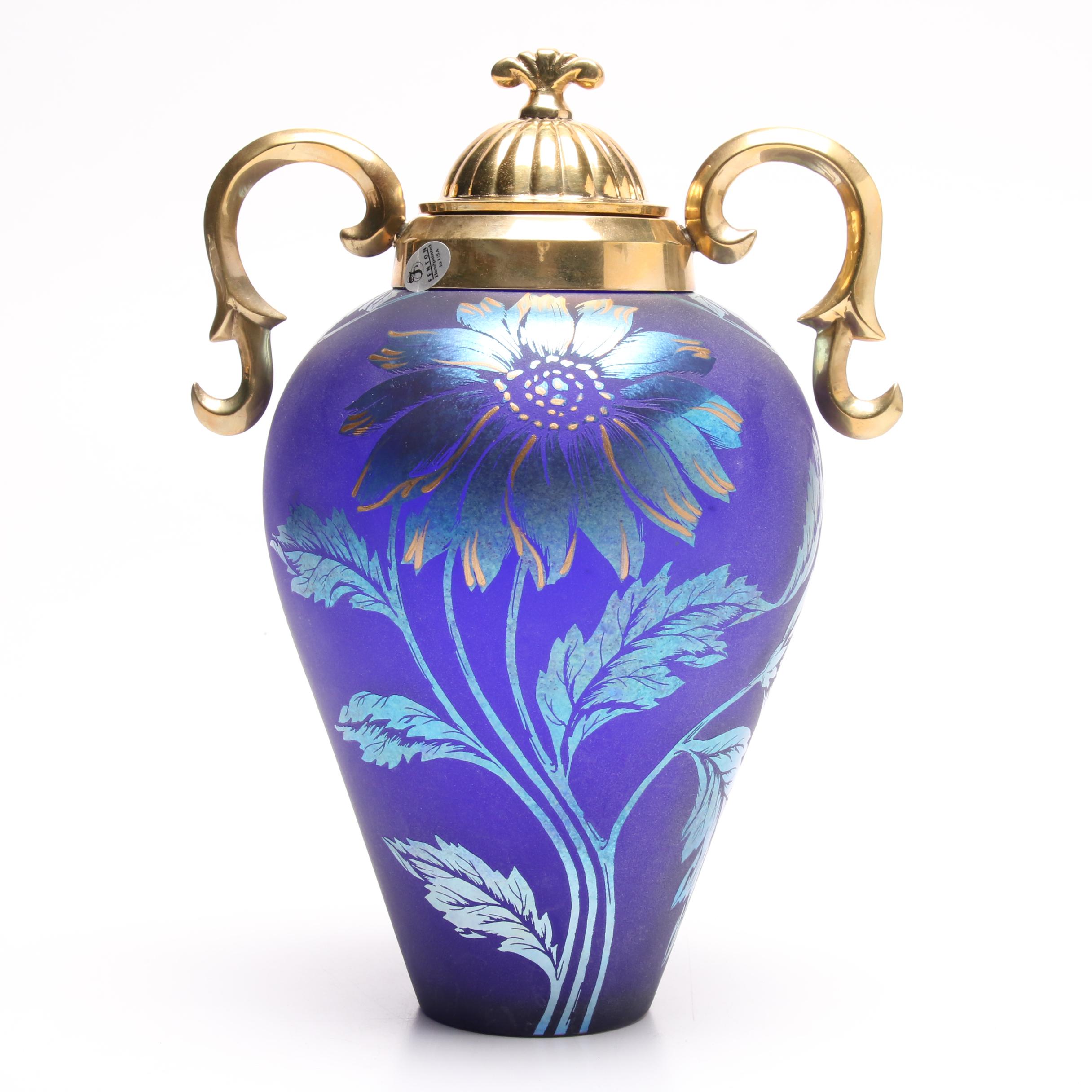 Limited Edition Fenton Favrene Daisy Vase Designed by Martha Reynolds