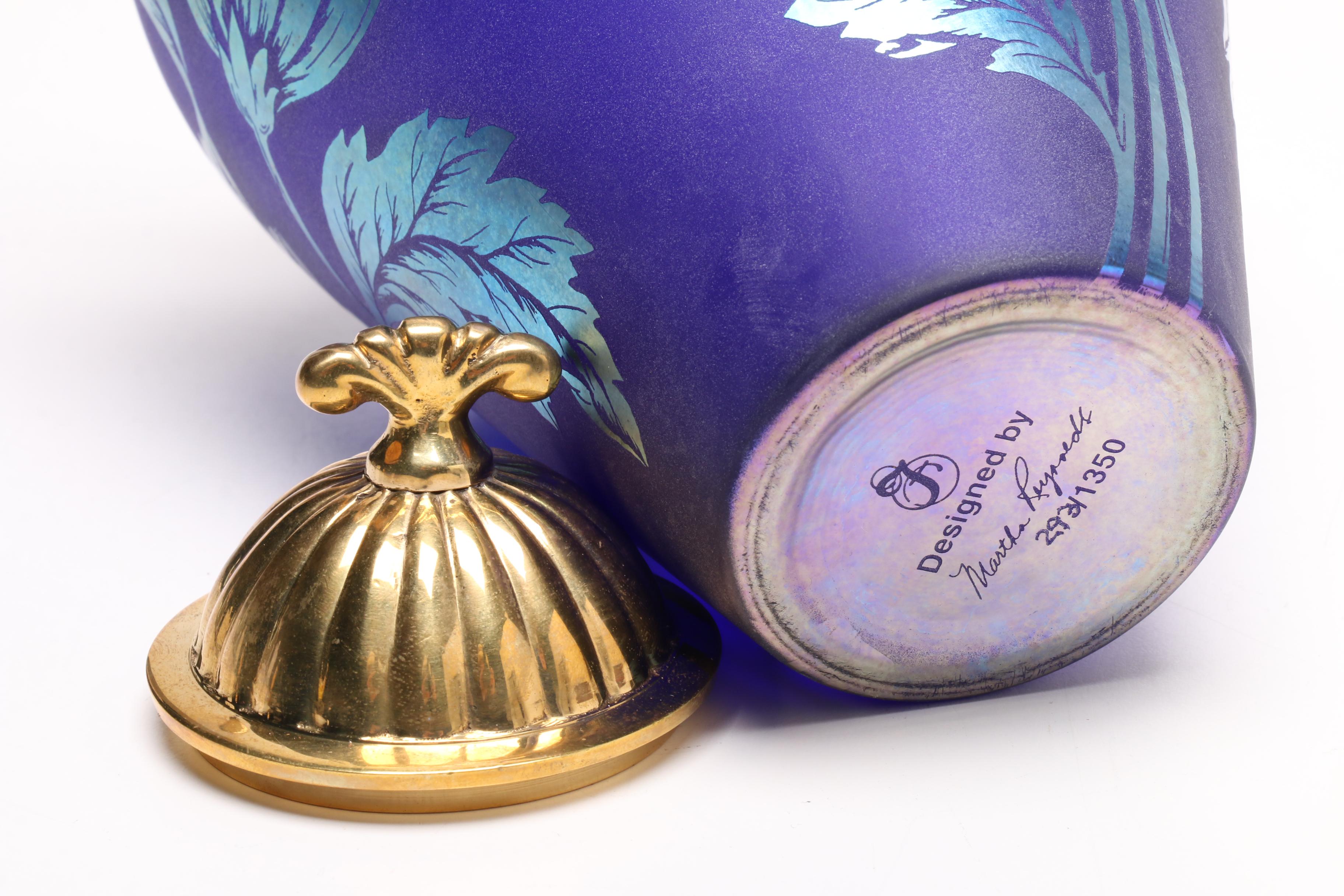 Limited Edition Fenton Favrene Daisy Vase Designed by Martha Reynolds