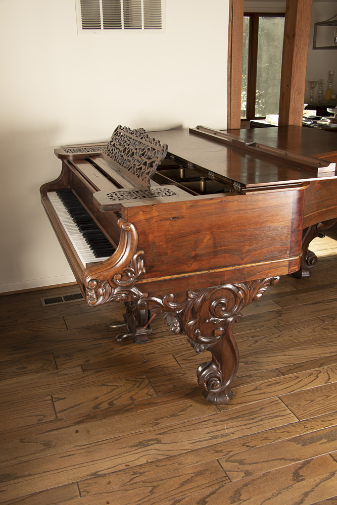 Wm. Knabe & Co. Grand Piano with Molded and Carved Detailing, Circa 1880