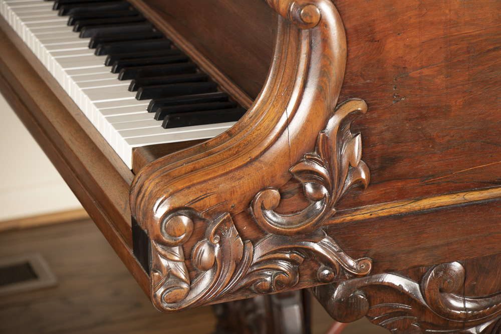 Wm. Knabe & Co. Grand Piano with Molded and Carved Detailing, Circa 1880