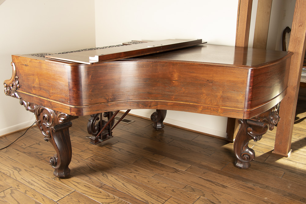 Wm. Knabe & Co. Grand Piano with Molded and Carved Detailing, Circa 1880
