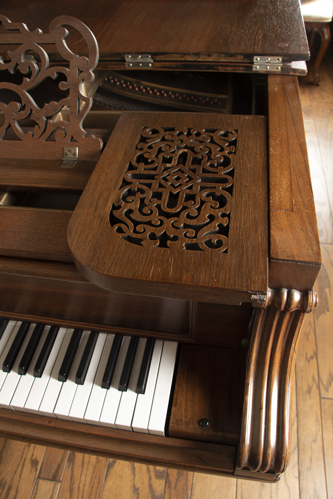 Wm. Knabe & Co. Grand Piano with Molded and Carved Detailing, Circa 1880