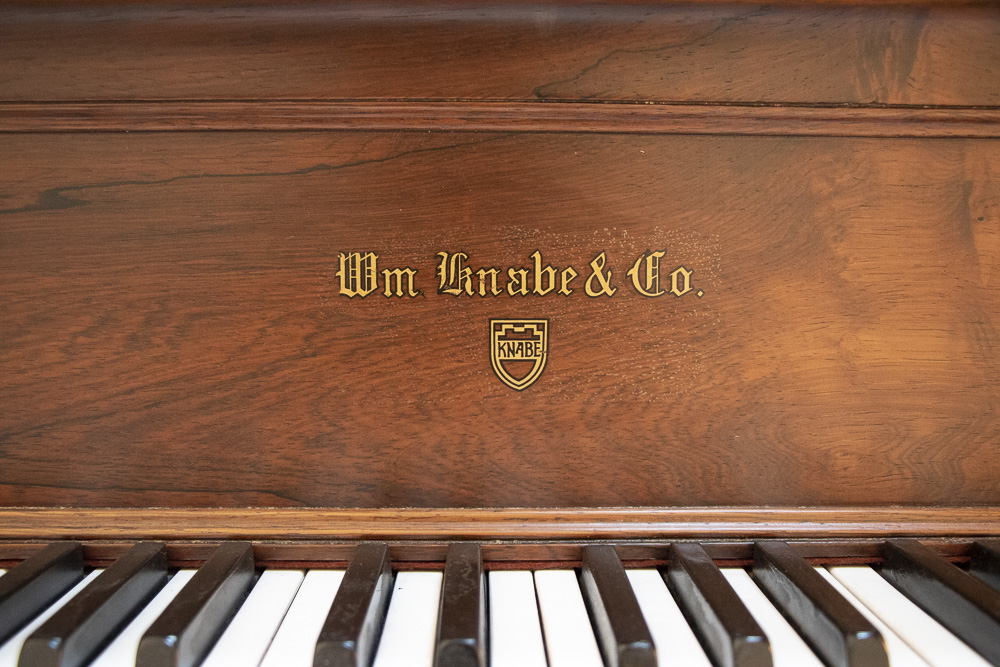 Wm. Knabe & Co. Grand Piano with Molded and Carved Detailing, Circa 1880