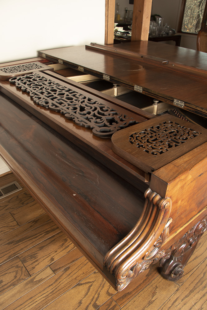 Wm. Knabe & Co. Grand Piano with Molded and Carved Detailing, Circa 1880