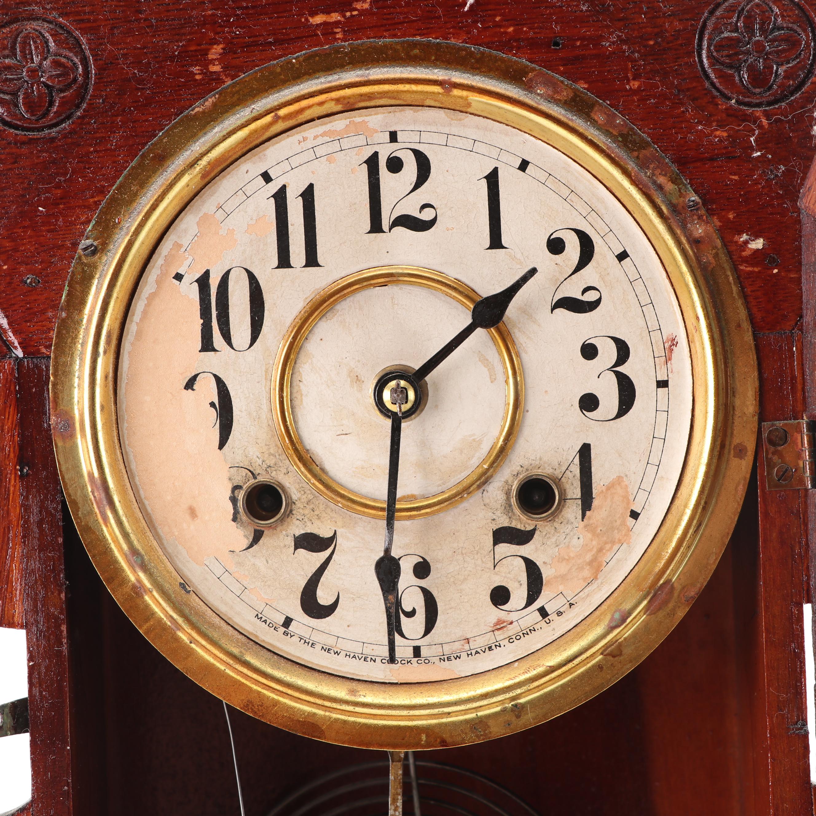 New Haven Gingerbread Mantel Clock, Early 20th Century