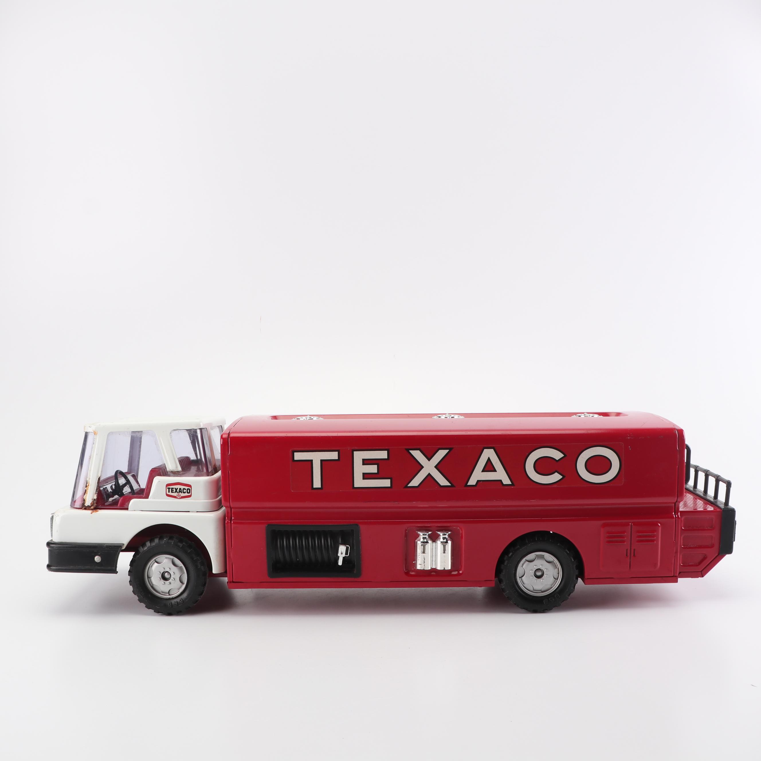 Brown & Bigelow Pressed Steel Texaco Jet Fuel Tanker Truck, 1960s