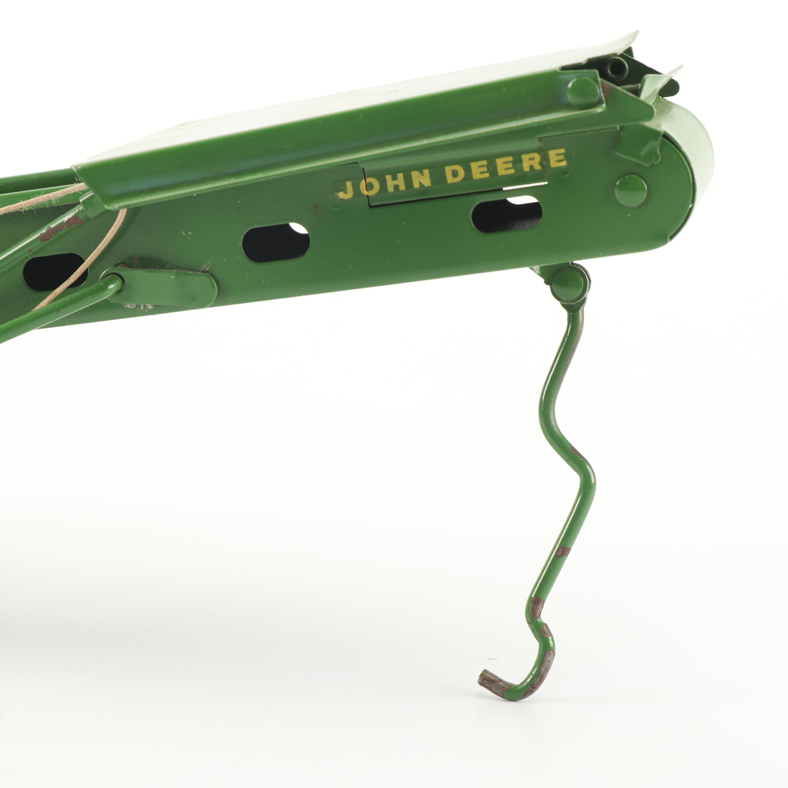 John Deere Die-Cast Grain Drill and Portable Hay Elevator, c. 1960s