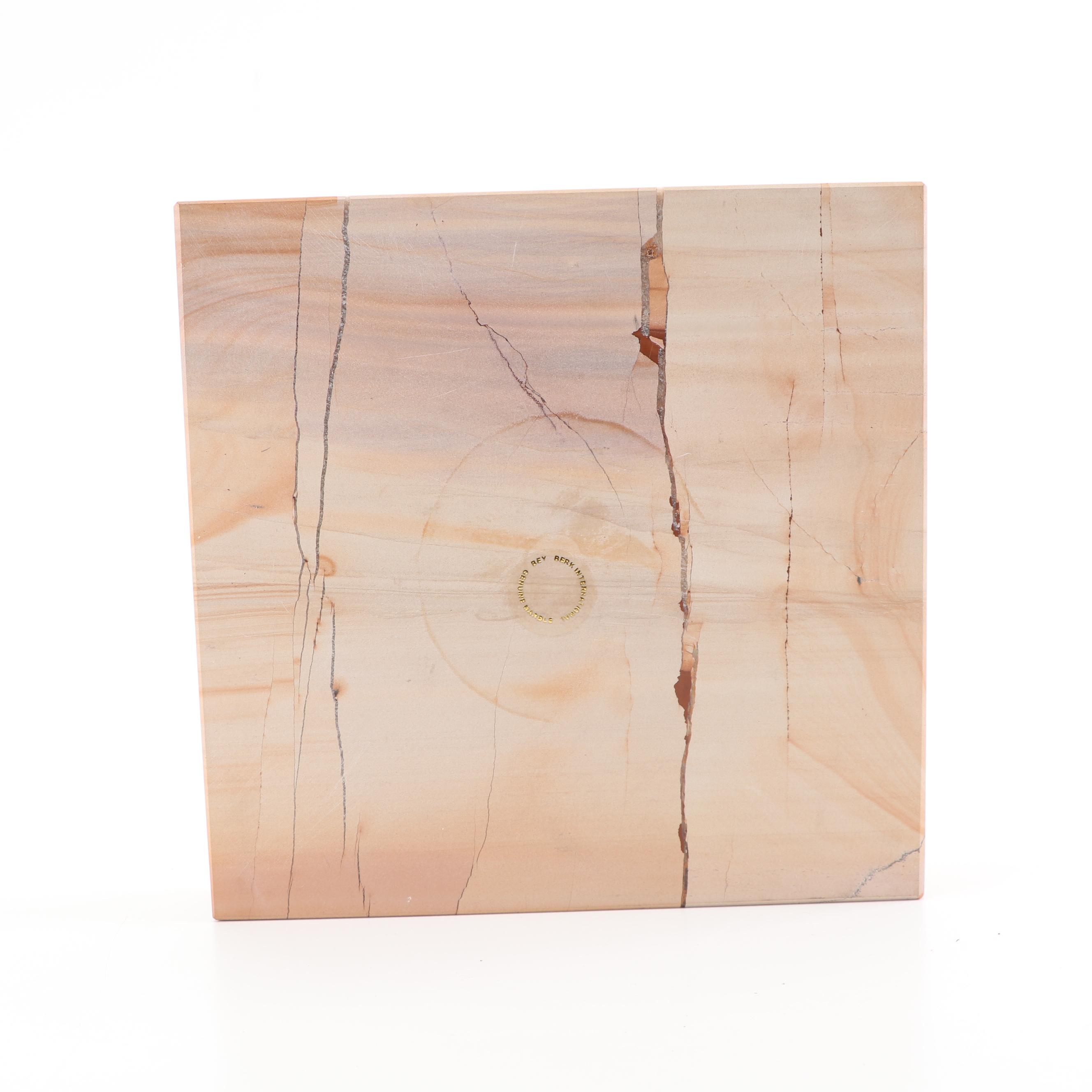 Leather Cigar Case with Bey-Berk Marble Ashtray