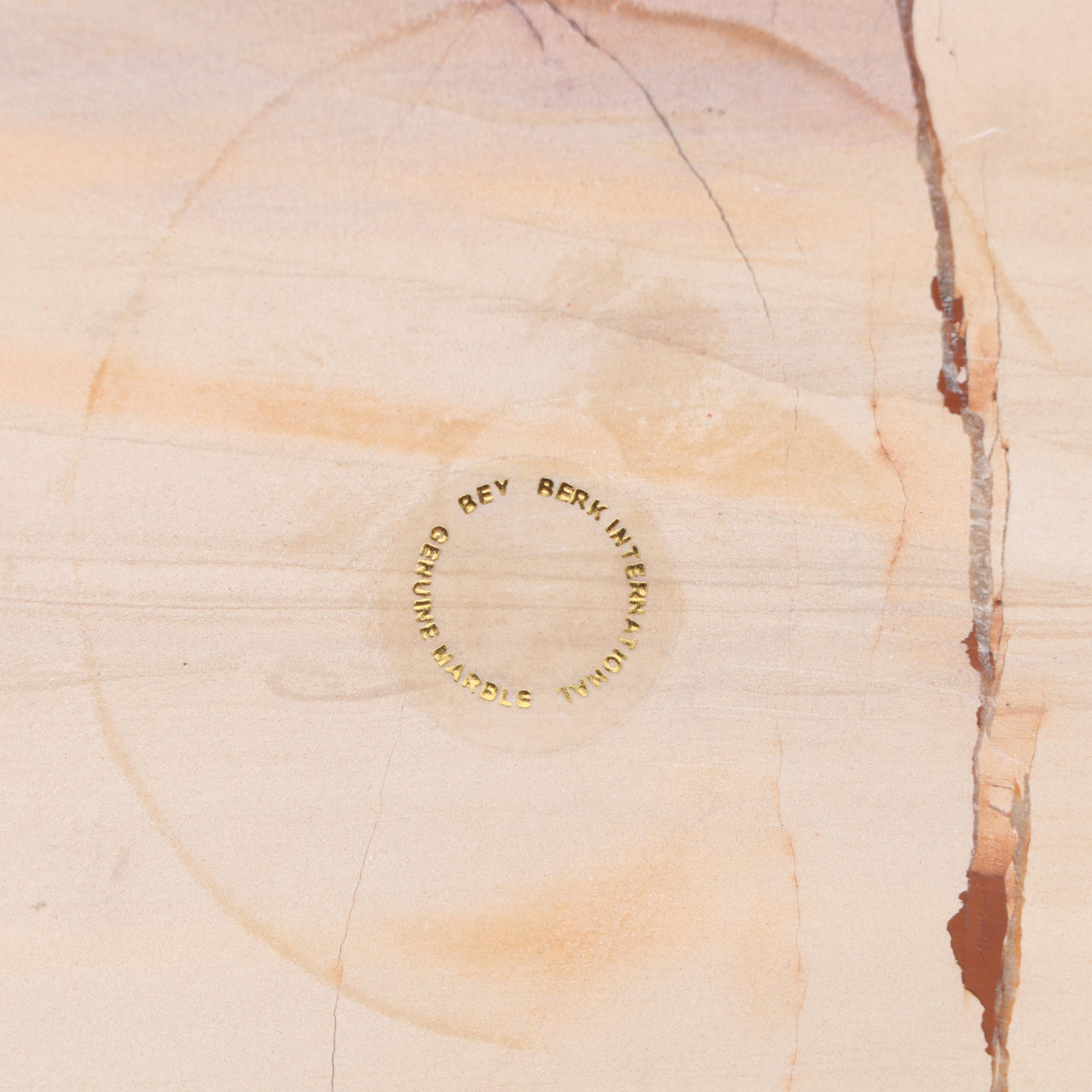 Leather Cigar Case with Bey-Berk Marble Ashtray