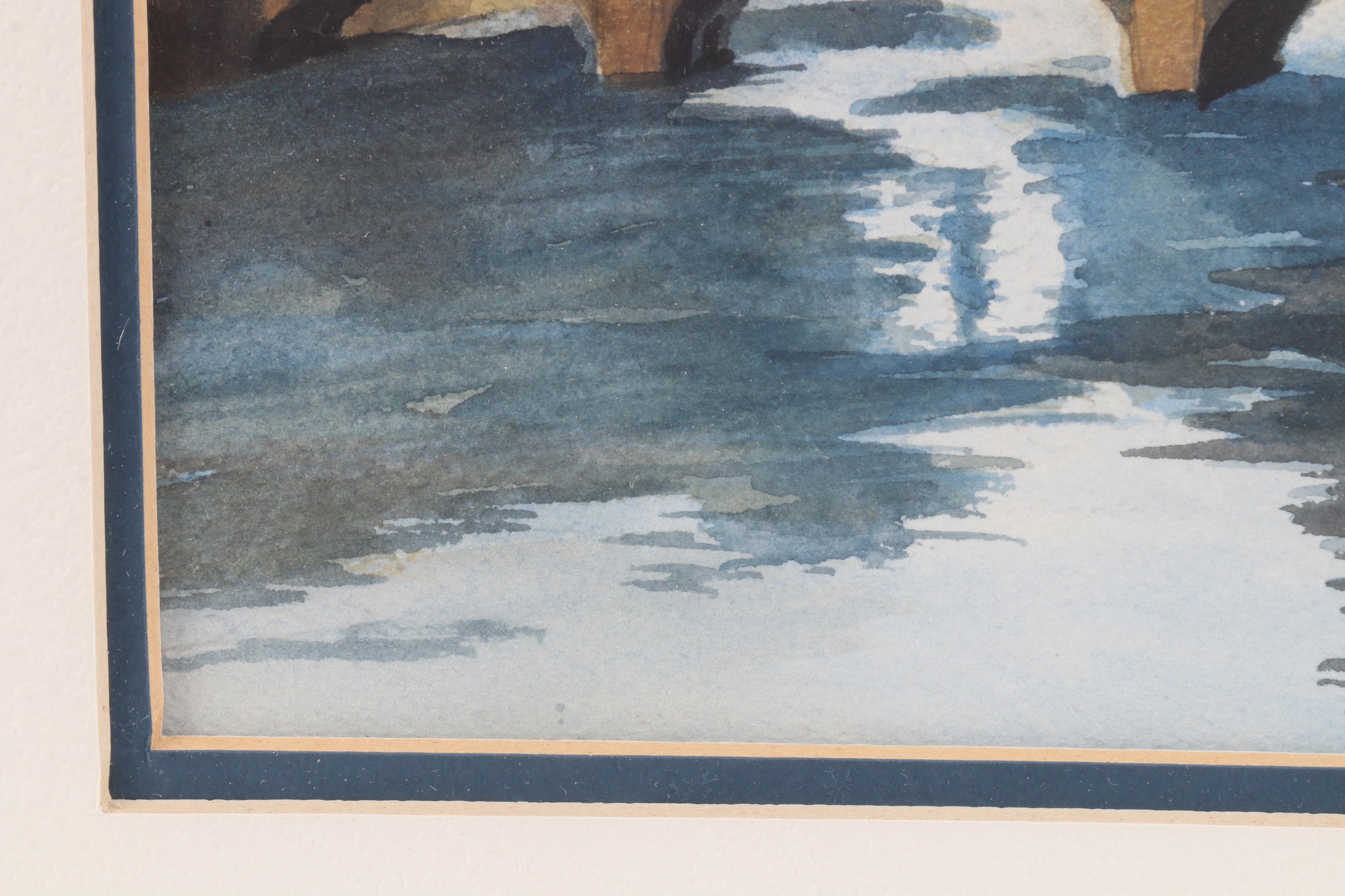 Jan Upp 1977 Watercolor Painting "Ponte Vecchio, Firenze, Italy"