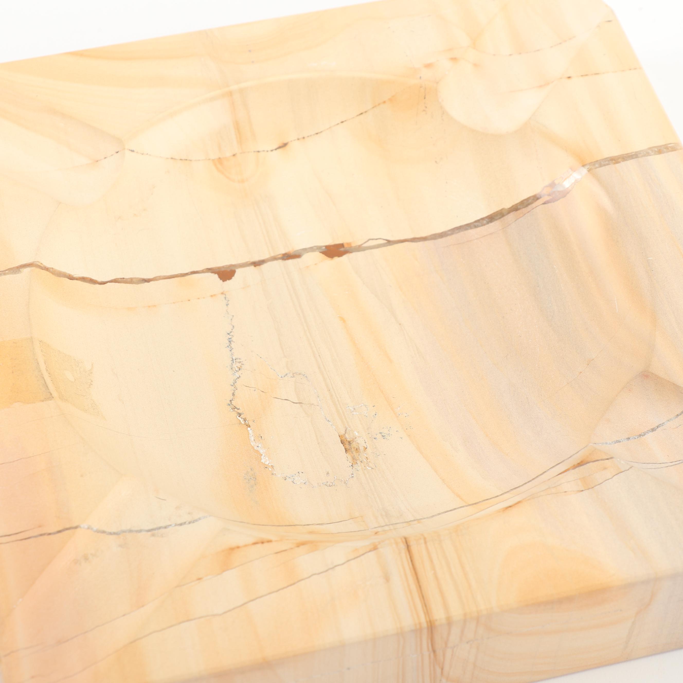 Leather Cigar Case with Bey-Berk Marble Ashtray