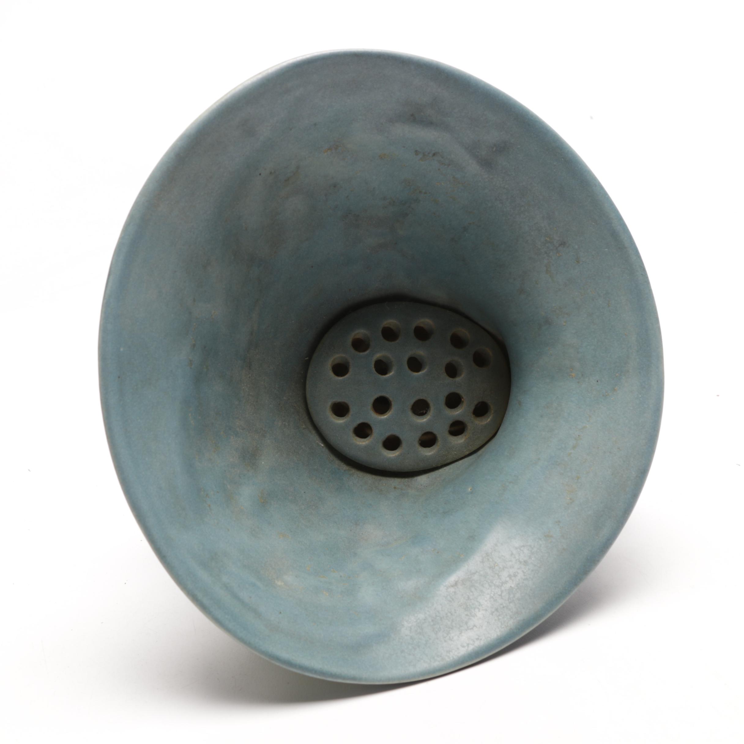 Roseville Pottery "Bushberry" Cornucopia Flower Frog