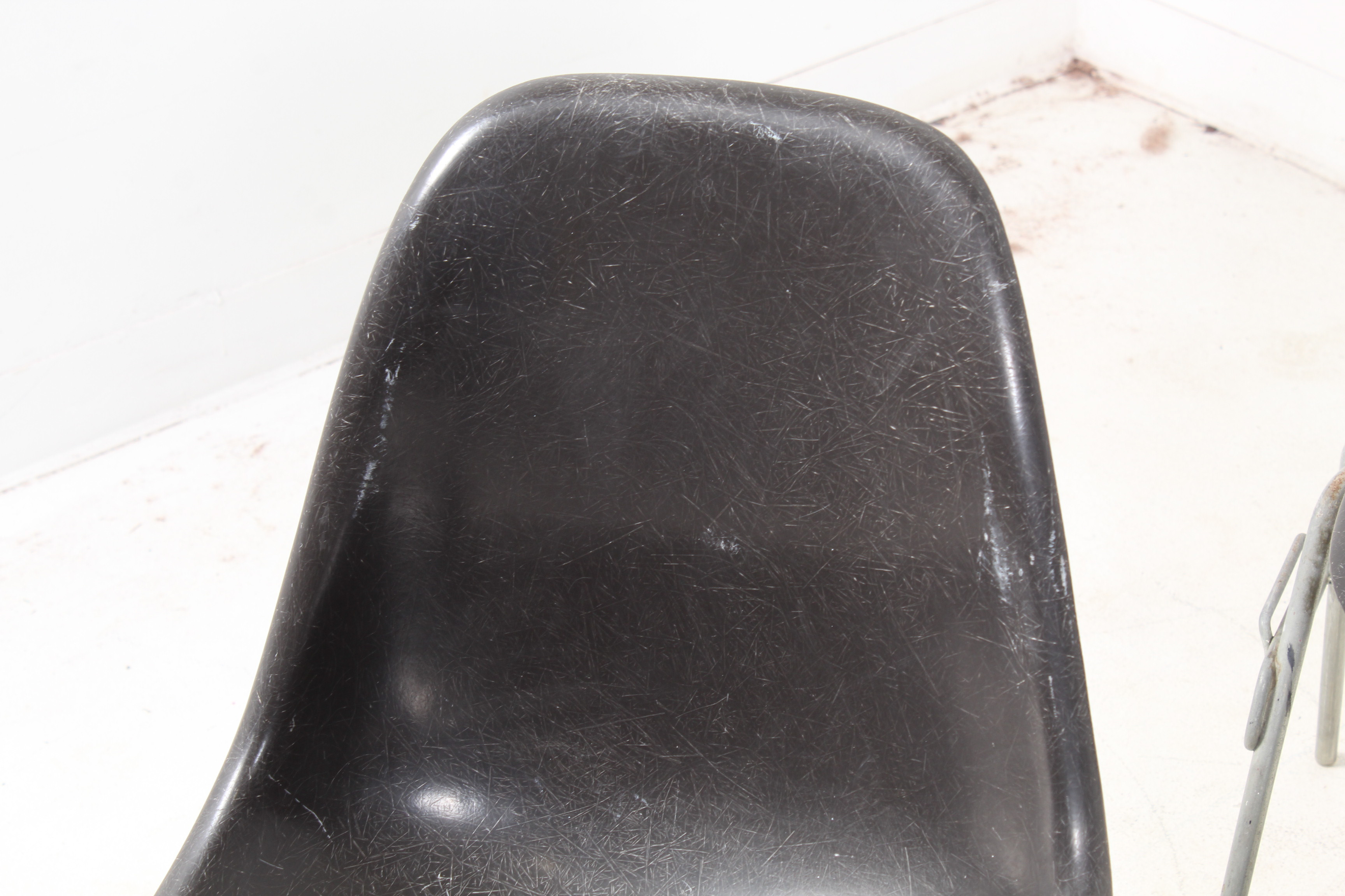 Mid Century Modern Eames for Herman Miller Fiberglass Bucket Chairs