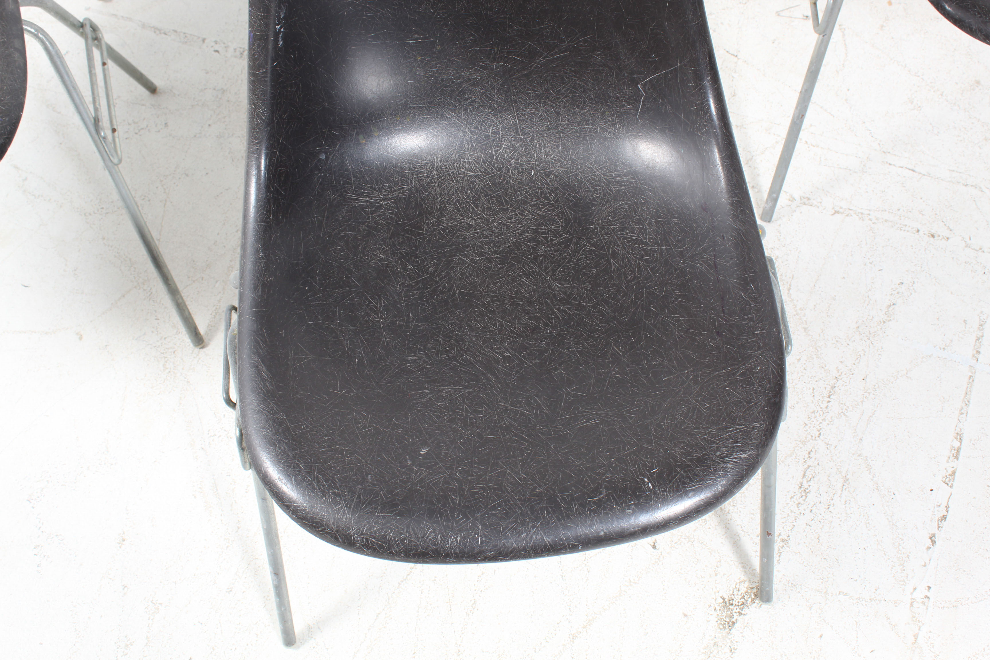 Mid Century Modern Eames for Herman Miller Fiberglass Bucket Chairs