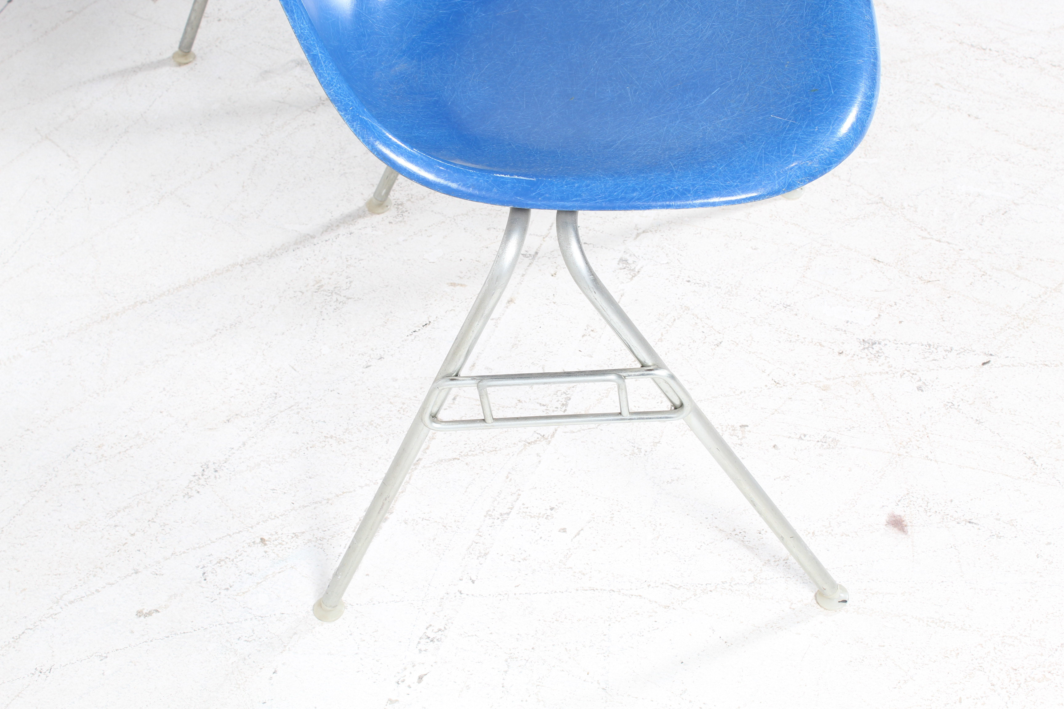 Mid Century Modern Eames for Herman Miller Fiberglass Bucket Chairs