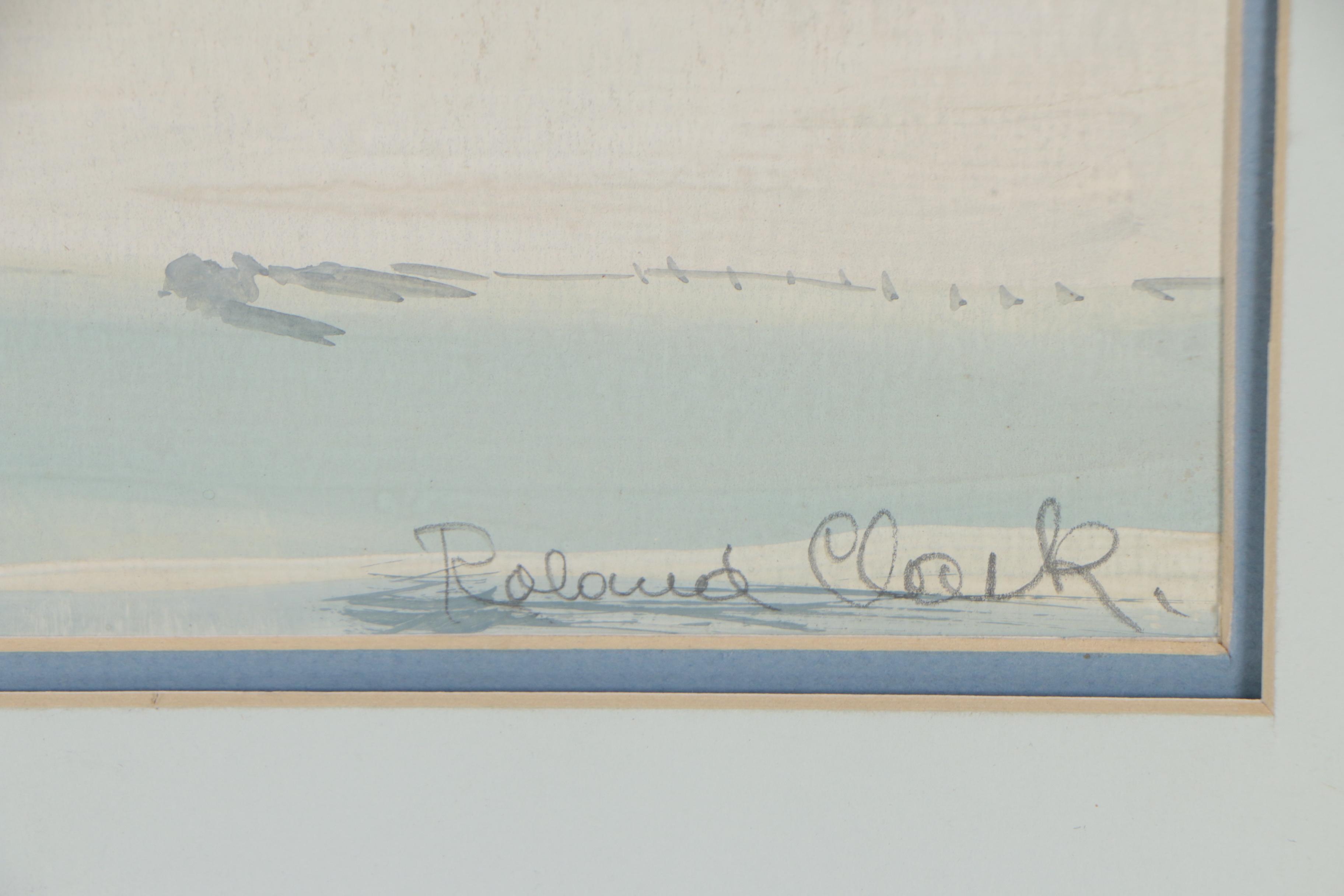 Roland Clark Gouache Painting