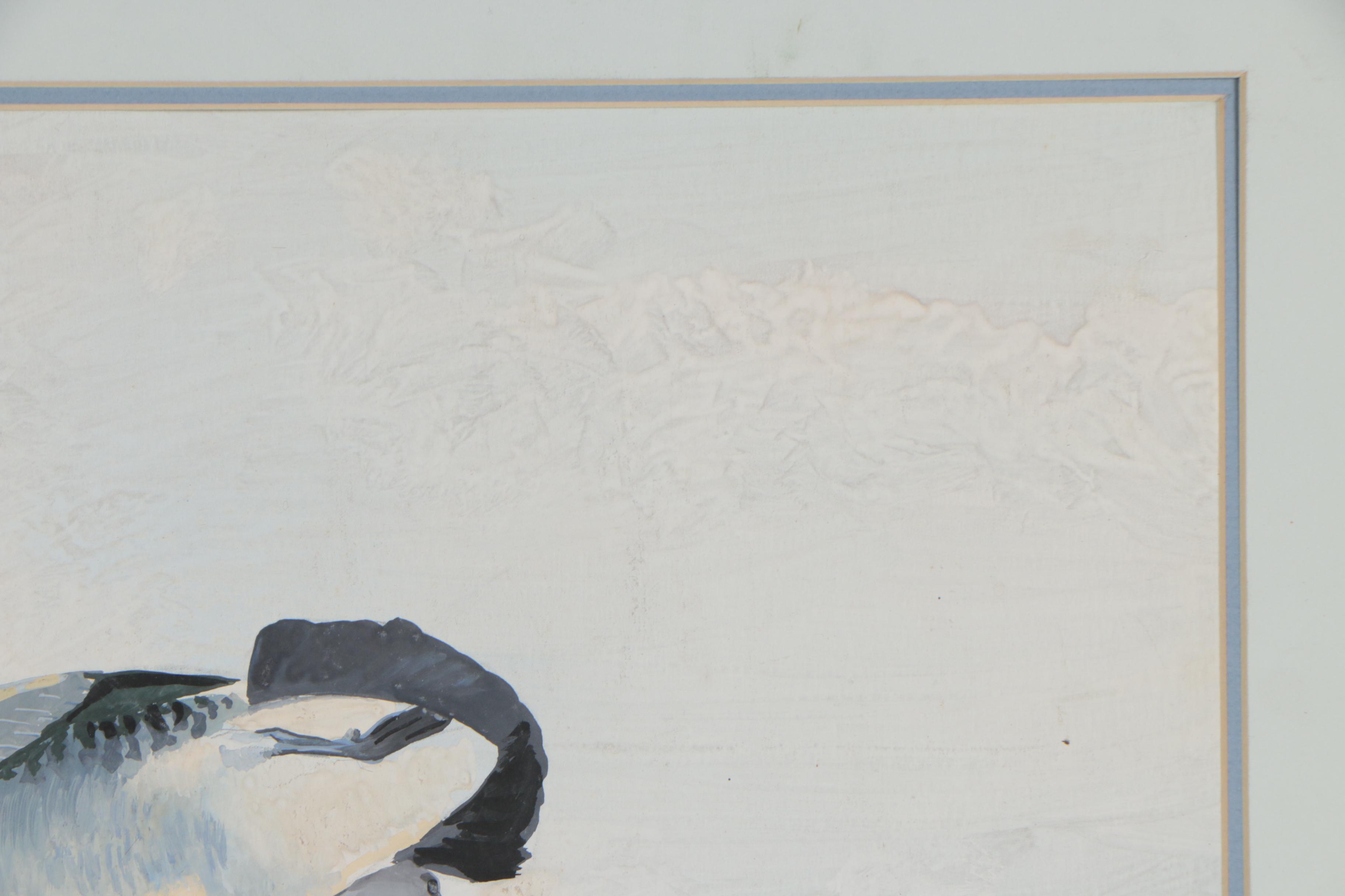 Roland Clark Gouache Painting