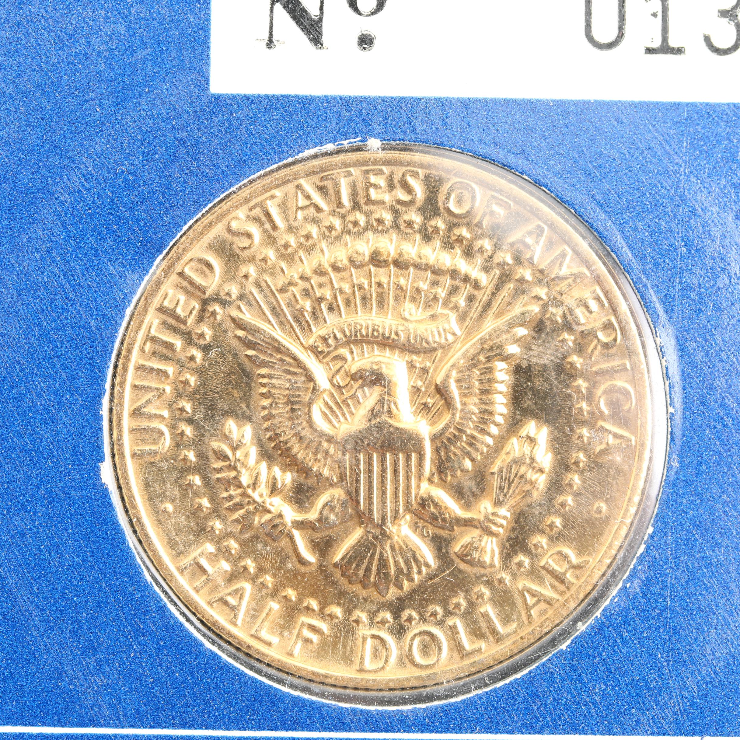 Gold-Plated 1980 Commemorative Kennedy Half Dollar