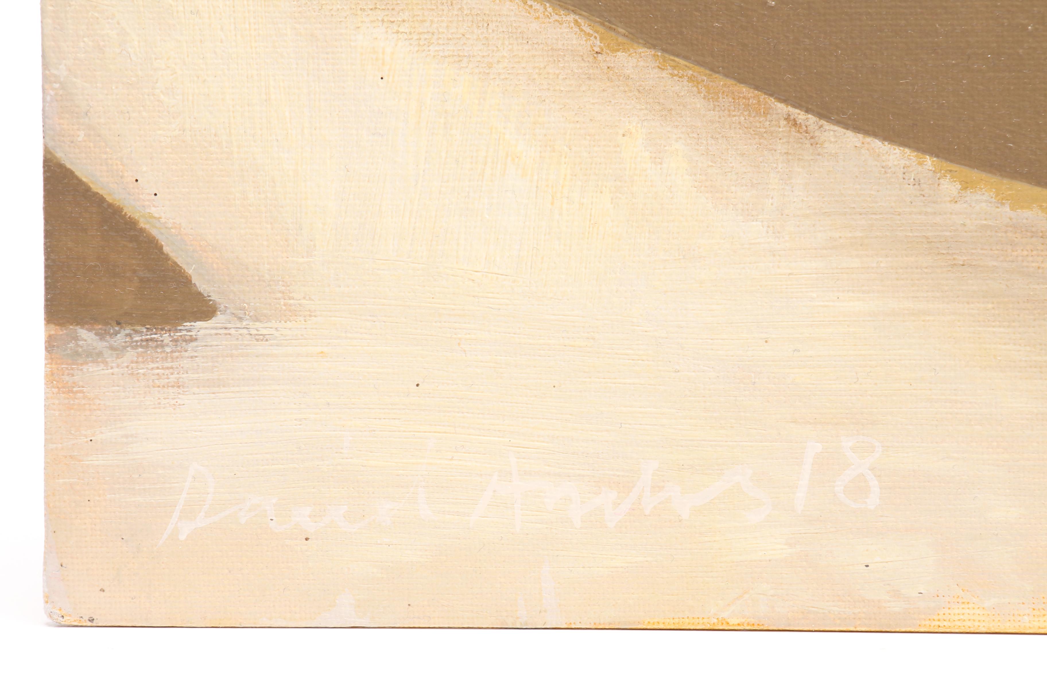 David Andrews Oil Painting of Two Swans