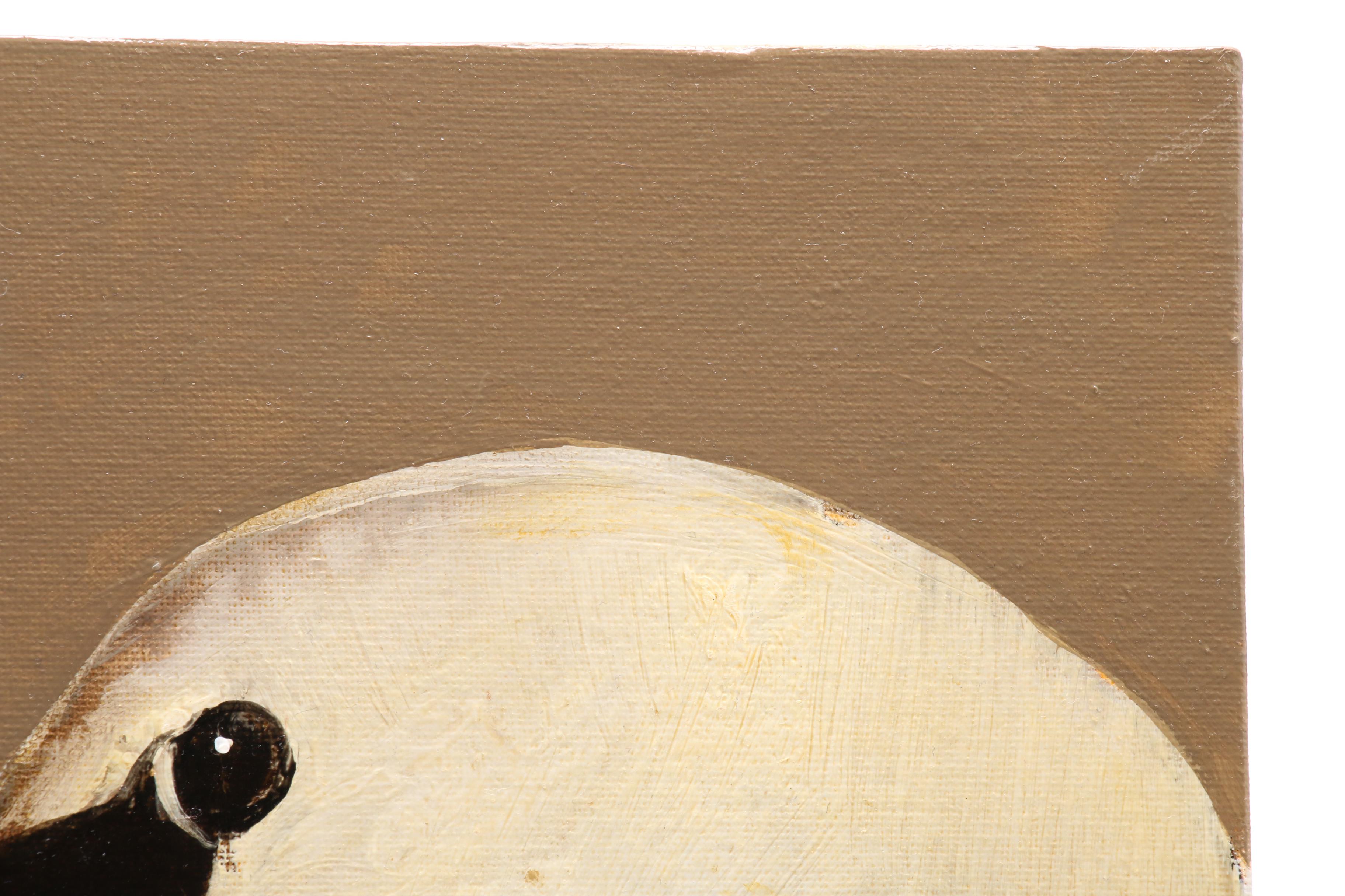 David Andrews Oil Painting of Two Swans