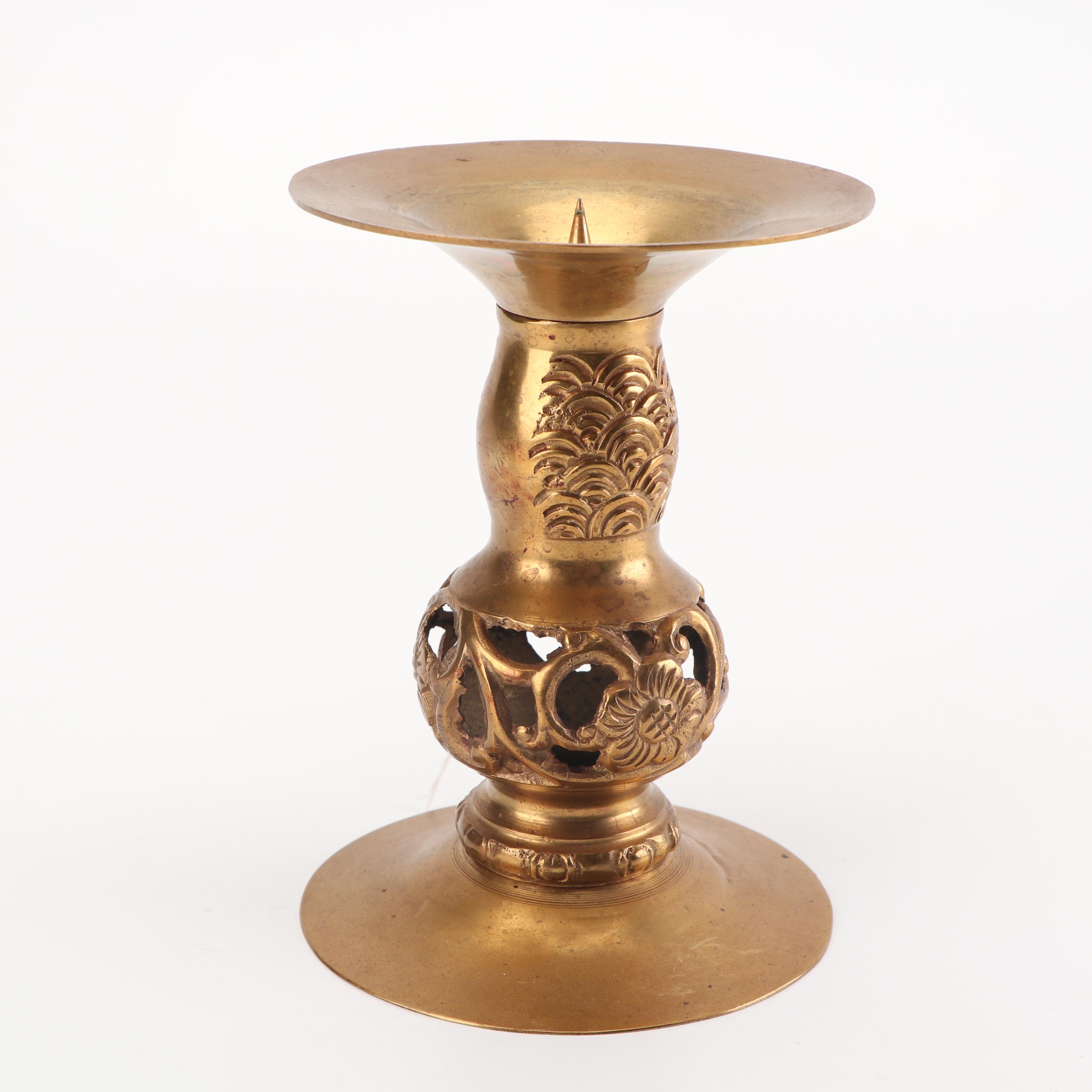 Brass Candlesticks and Candle Holders