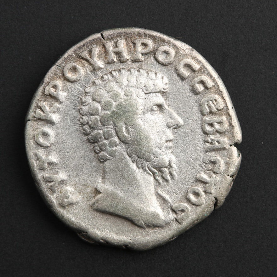 AR Didrachm of Lucius Verus, Cappodocia, Caesarea, ca. 161 A.D.