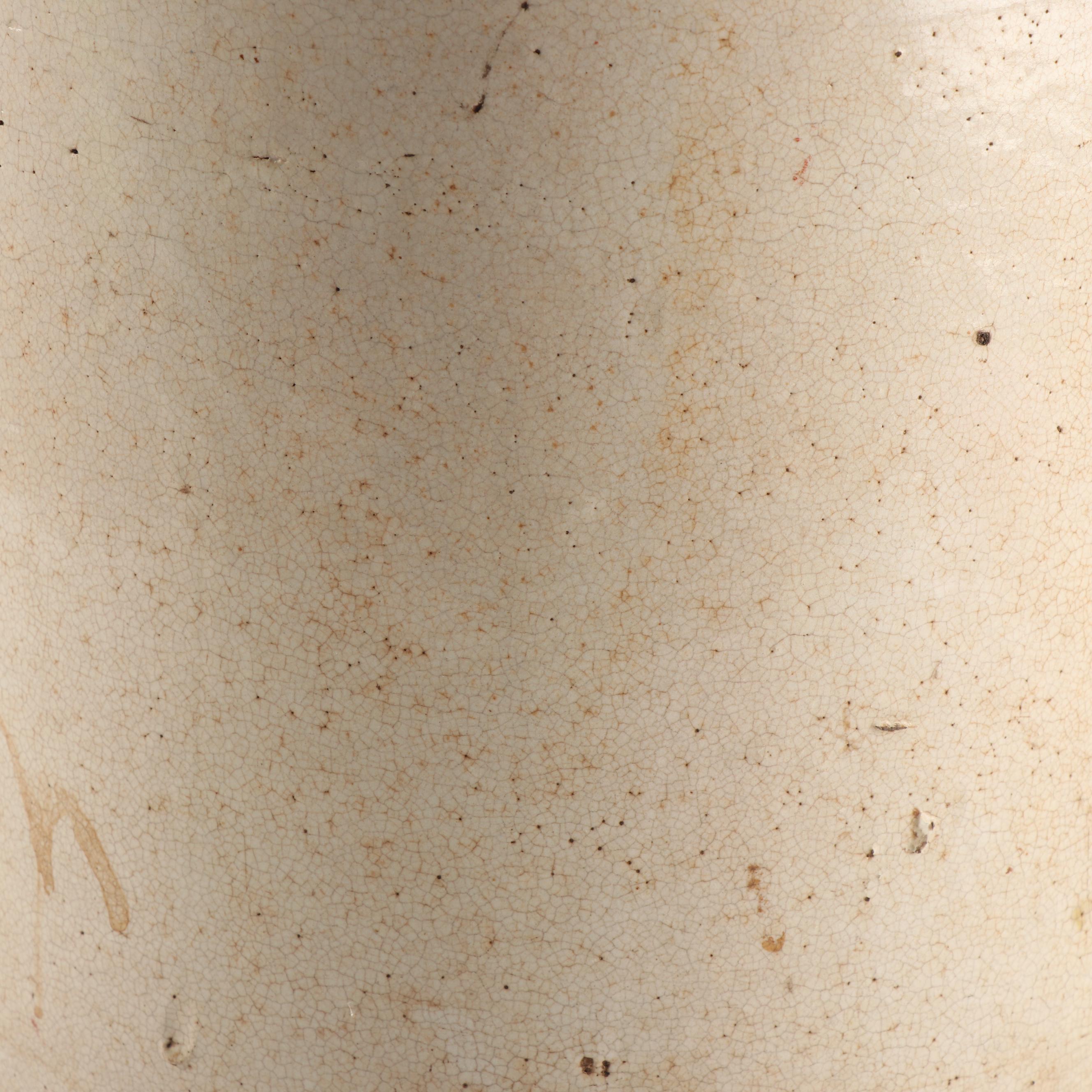 Five Gallon Stoneware Jug, Late 19th to Early 20th Century