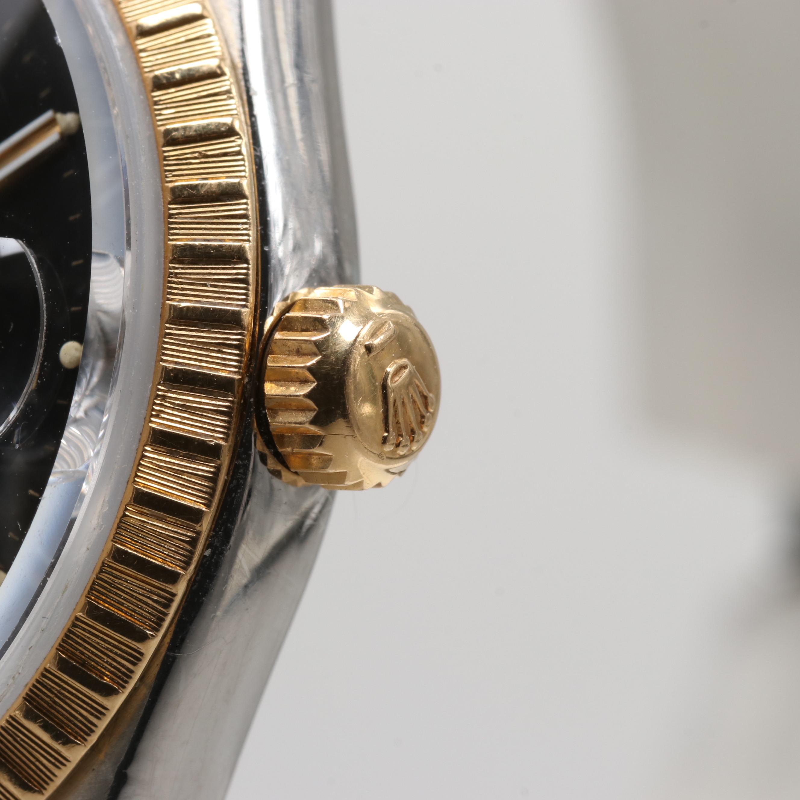 Rolex Oyster Perpetual Date 18K Yellow Gold and Stainless Steel Watch, 1983