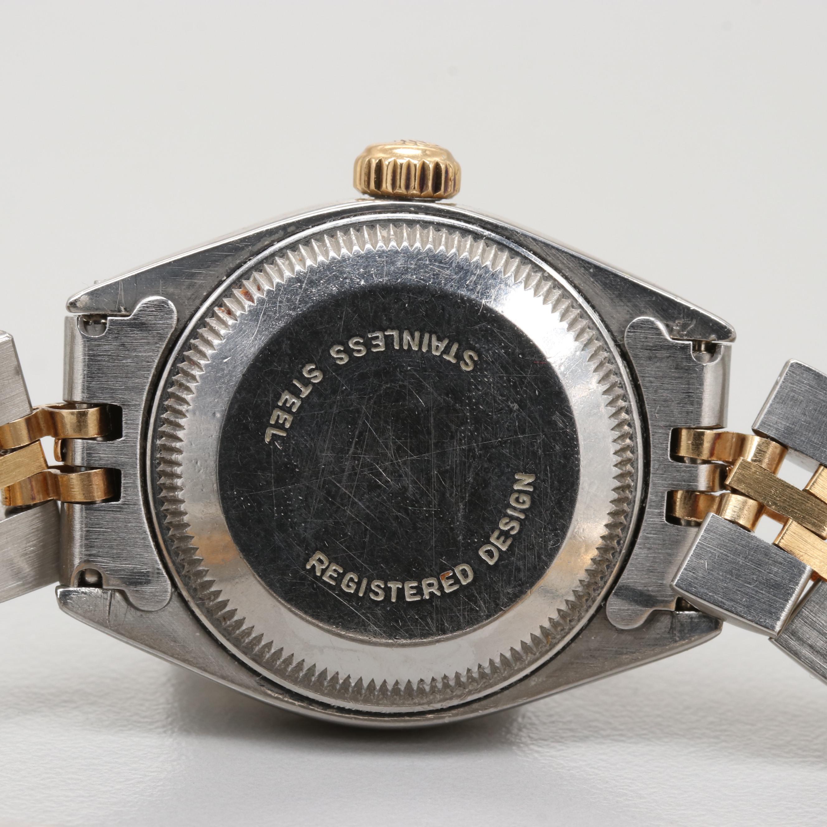 Rolex Datejust 18K Yellow Gold and Stainless Steel Automatic Watch, 1979