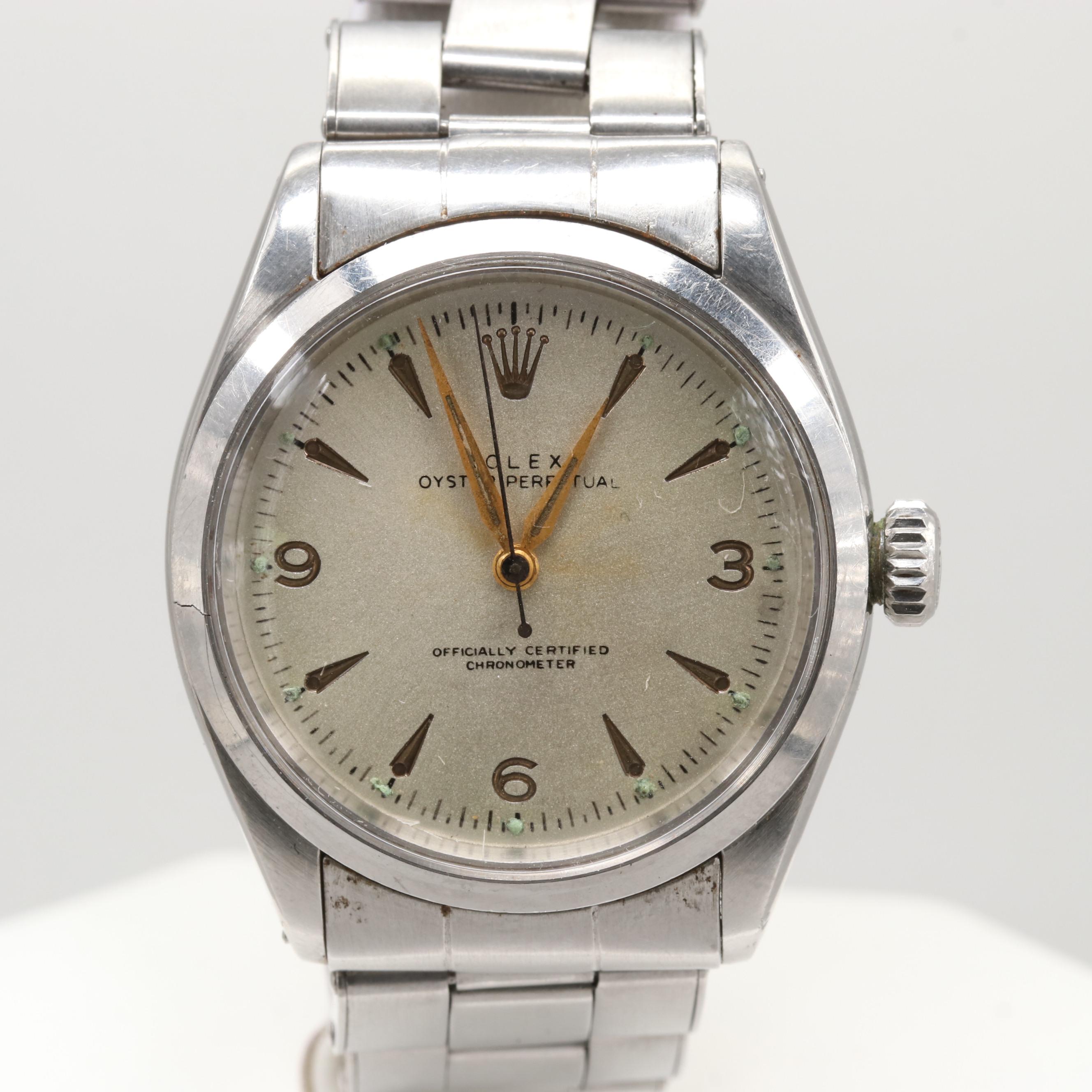 Rolex Oyster Perpetual Stainless Steel Watch, 1954