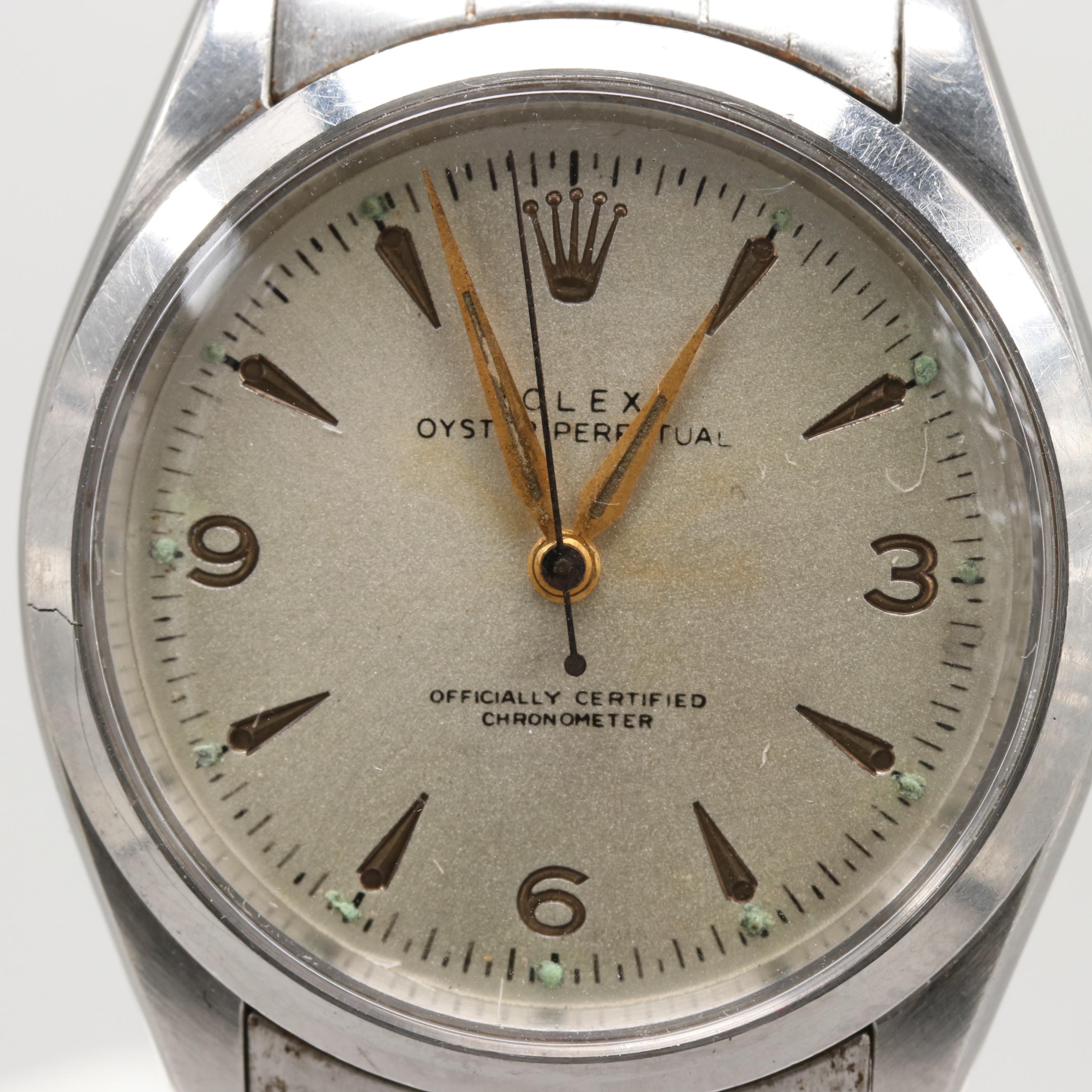 Rolex Oyster Perpetual Stainless Steel Watch, 1954