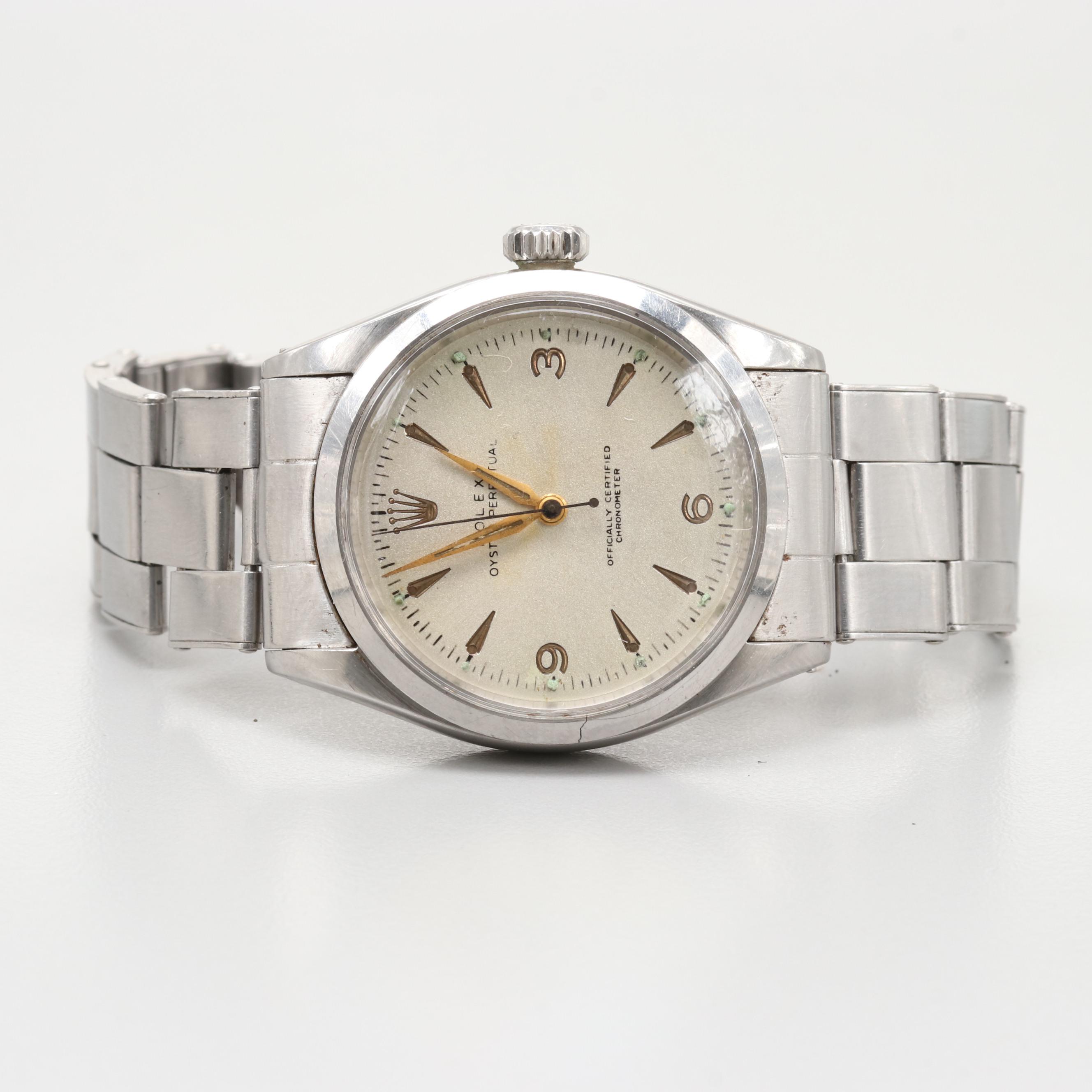 Rolex Oyster Perpetual Stainless Steel Watch, 1954