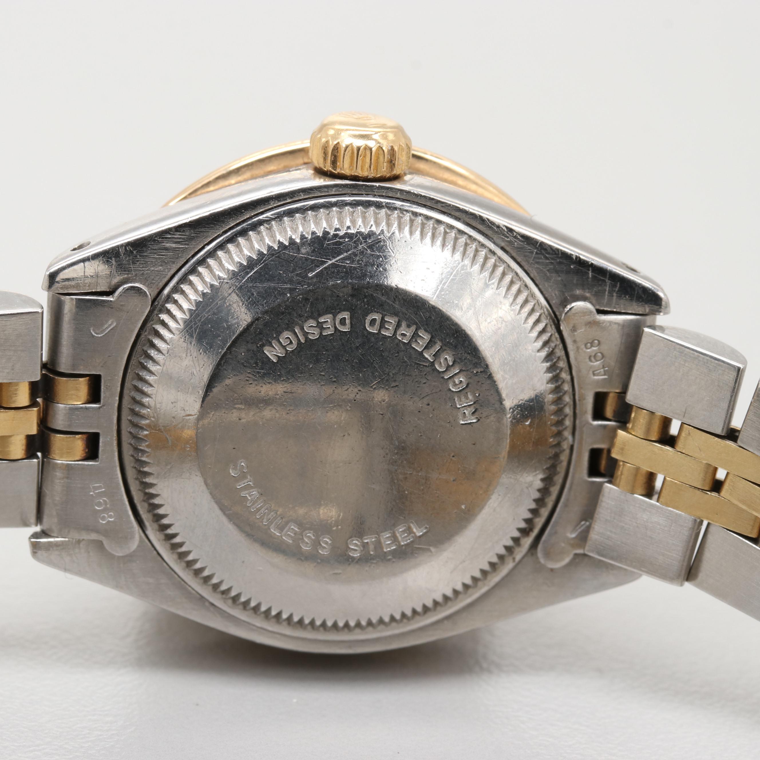 Rolex Stainless Steel and 14K Yellow Gold Diamond Watch, 1979