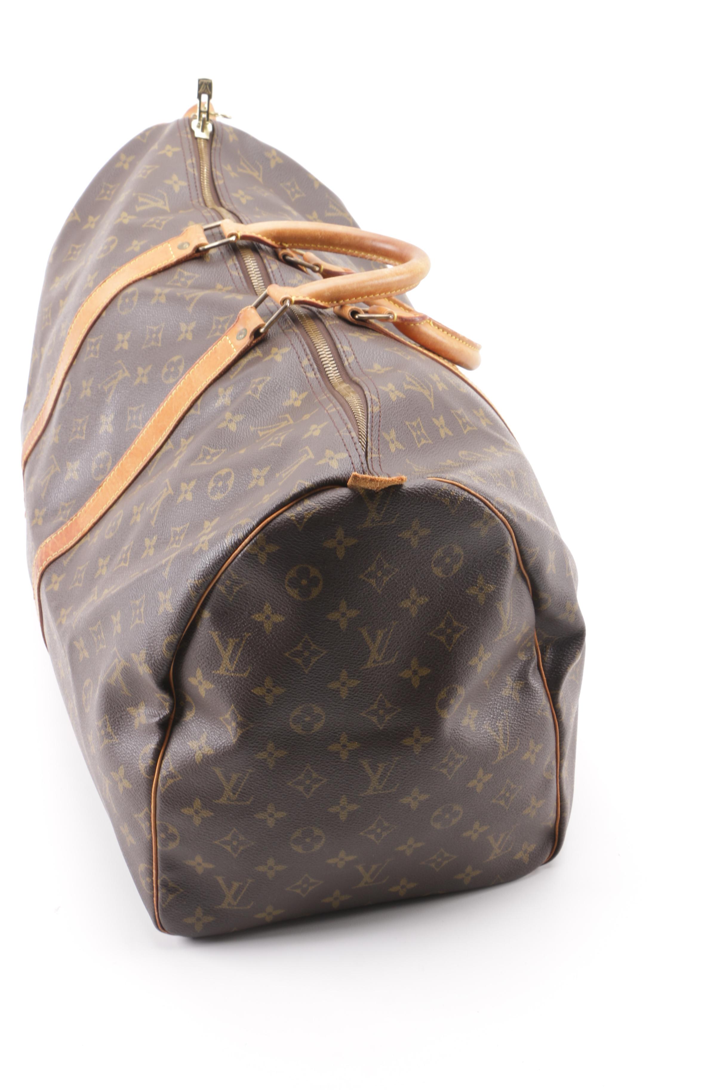 1995 Vintage Louis Vuitton Paris Monogram Canvas Keepall Duffle