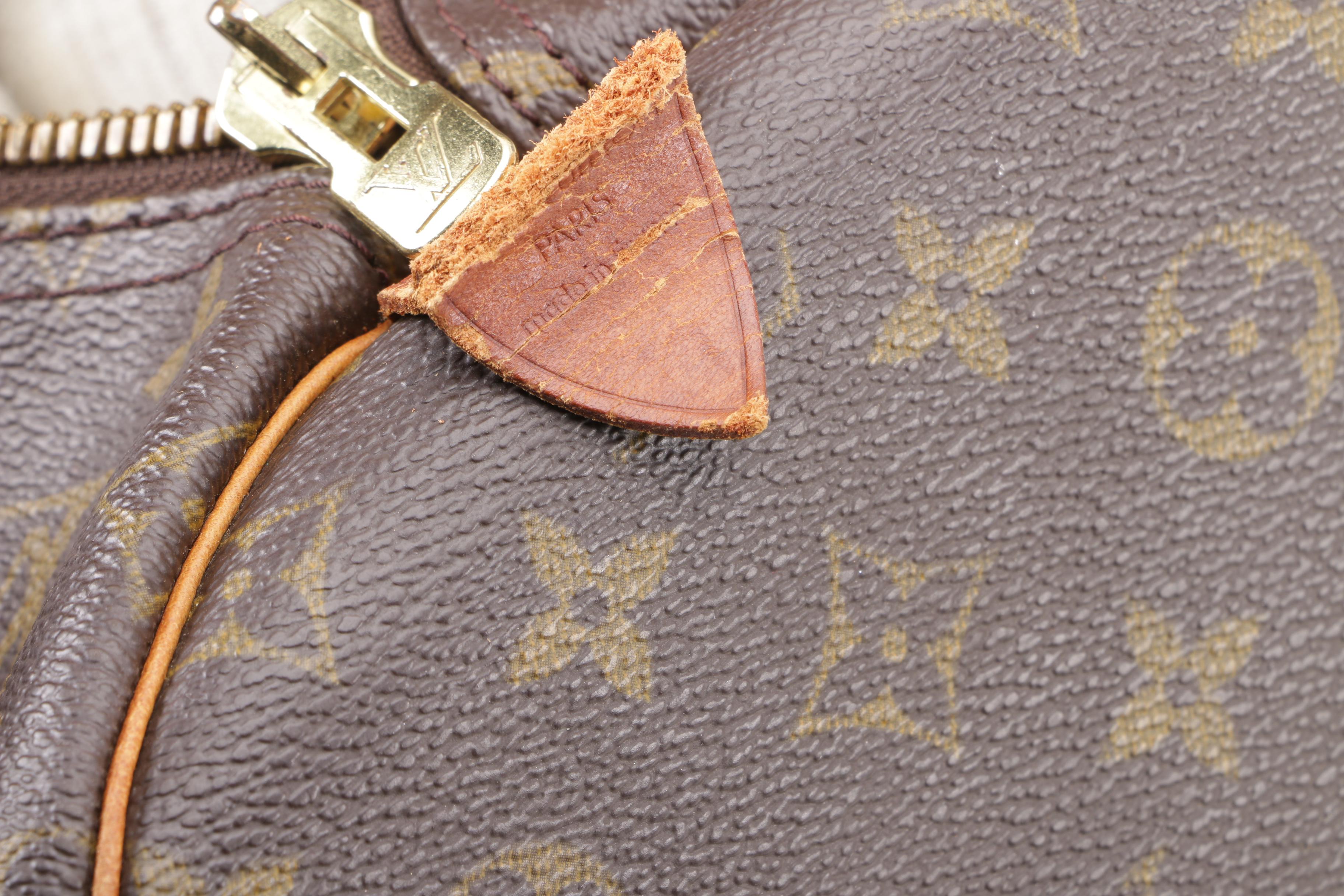 1995 Vintage Louis Vuitton Paris Monogram Canvas Keepall Duffle