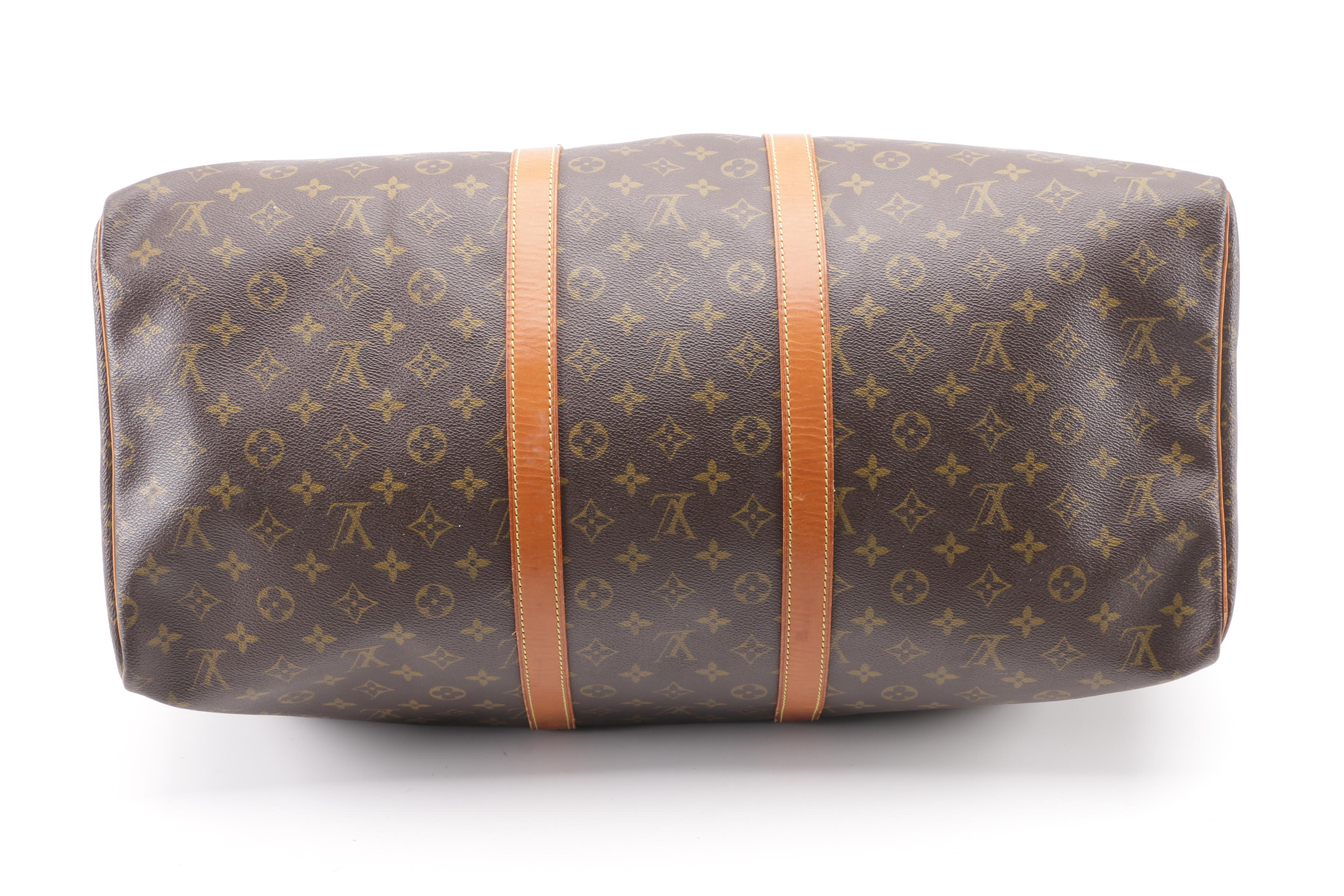 1995 Vintage Louis Vuitton Paris Monogram Canvas Keepall Duffle