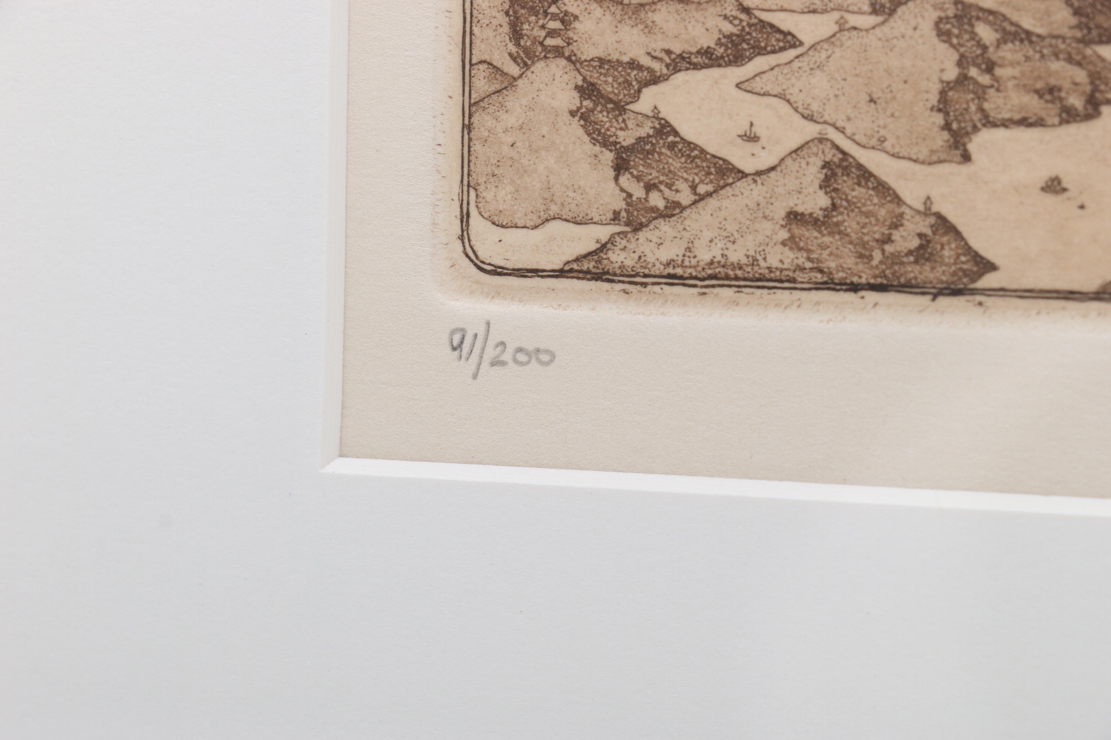 William Cox Limited Edition Etching "Morning Song"