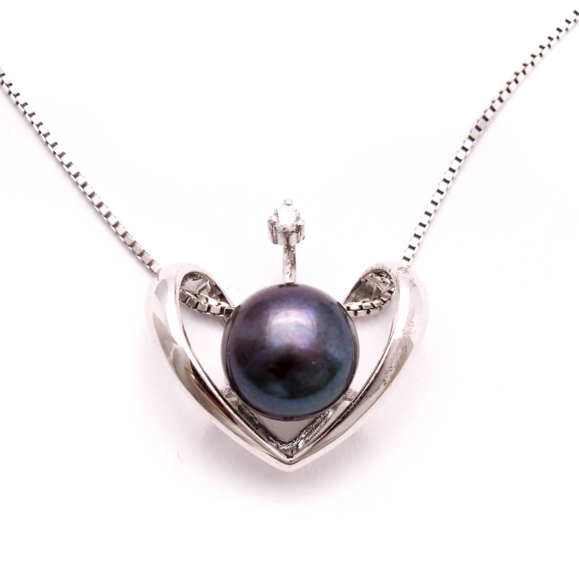 Sterling Silver Cultured Freshwater Pearl Necklace
