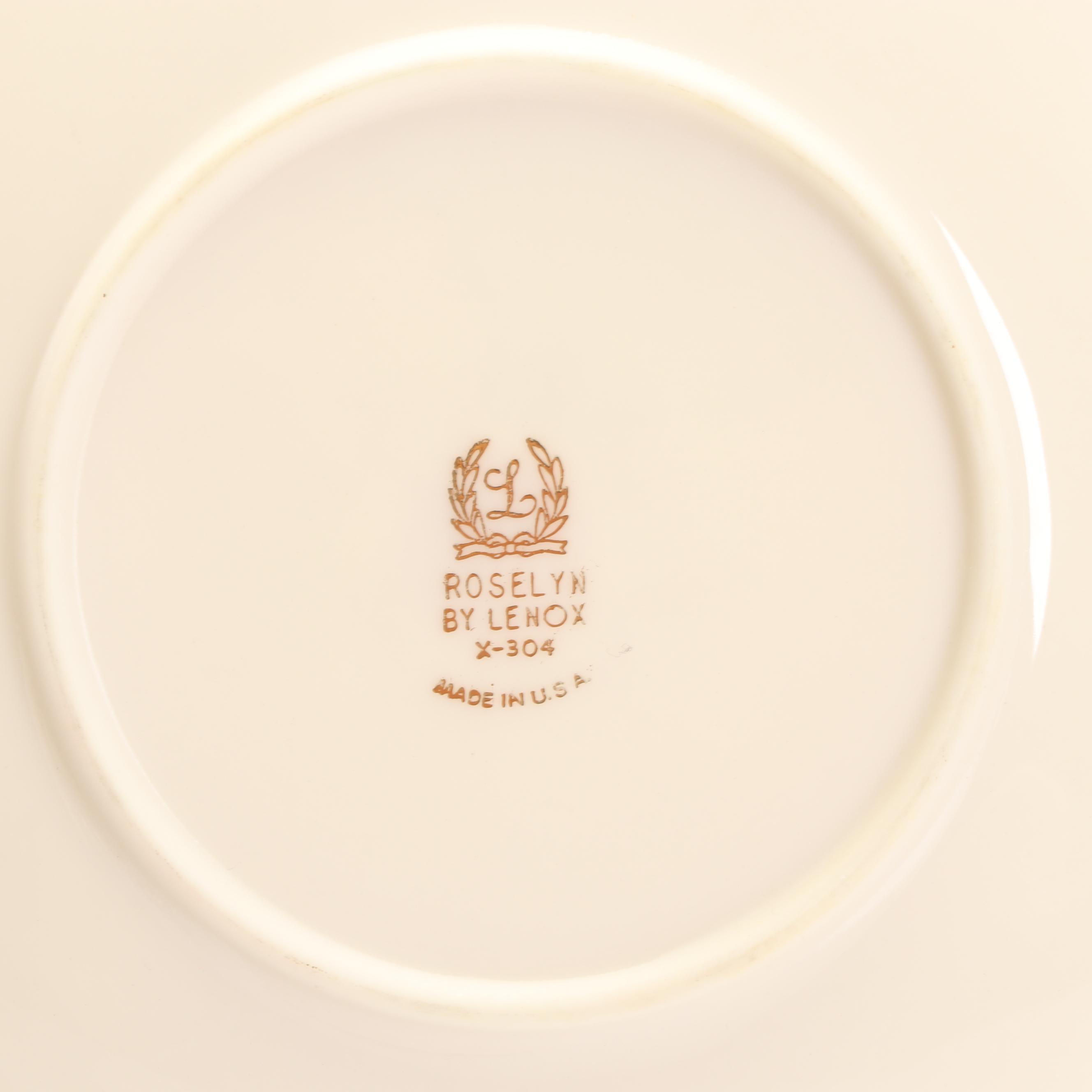 Lenox "Roselyn" Full Set of Eight Dinnerware