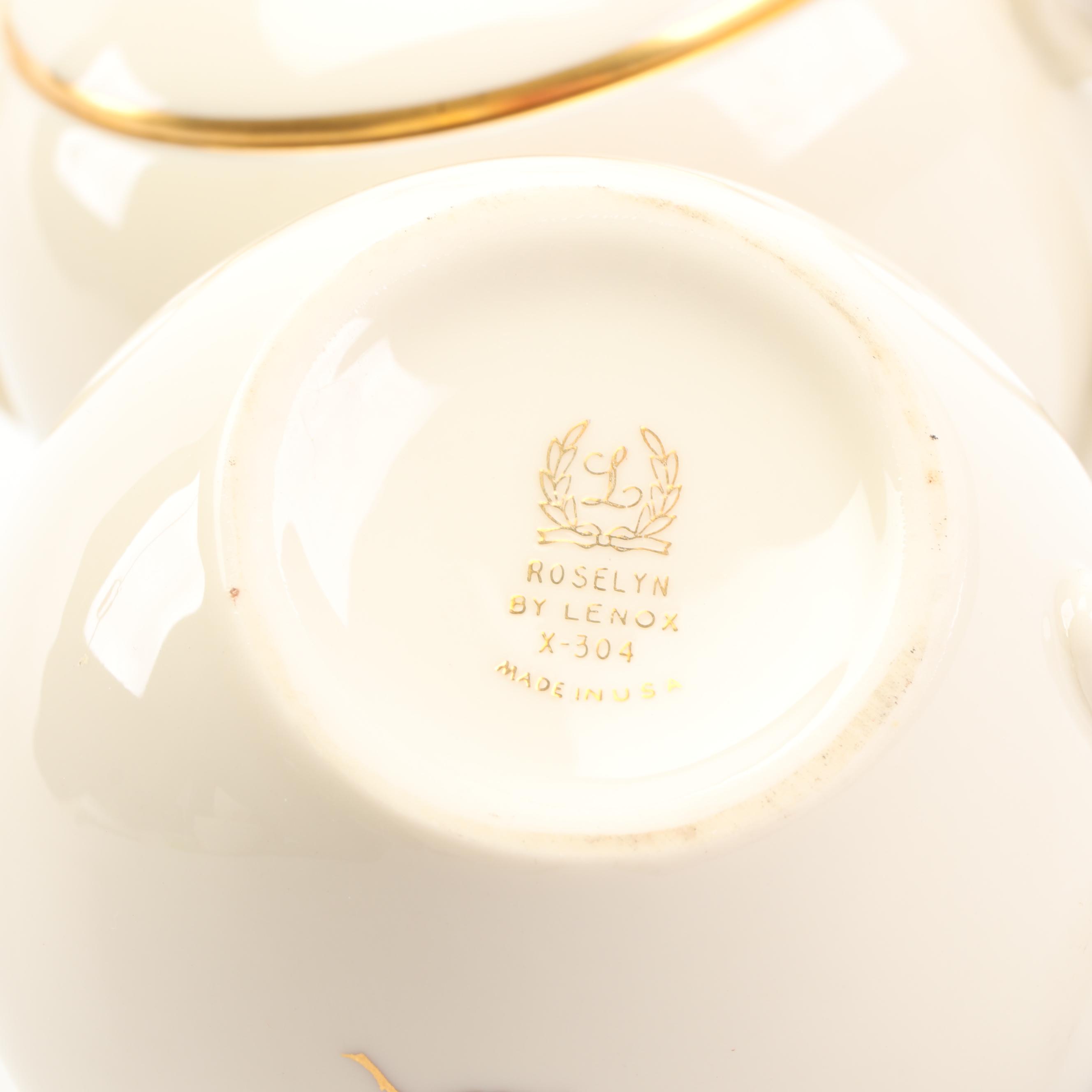 Lenox "Roselyn" Full Set of Eight Dinnerware