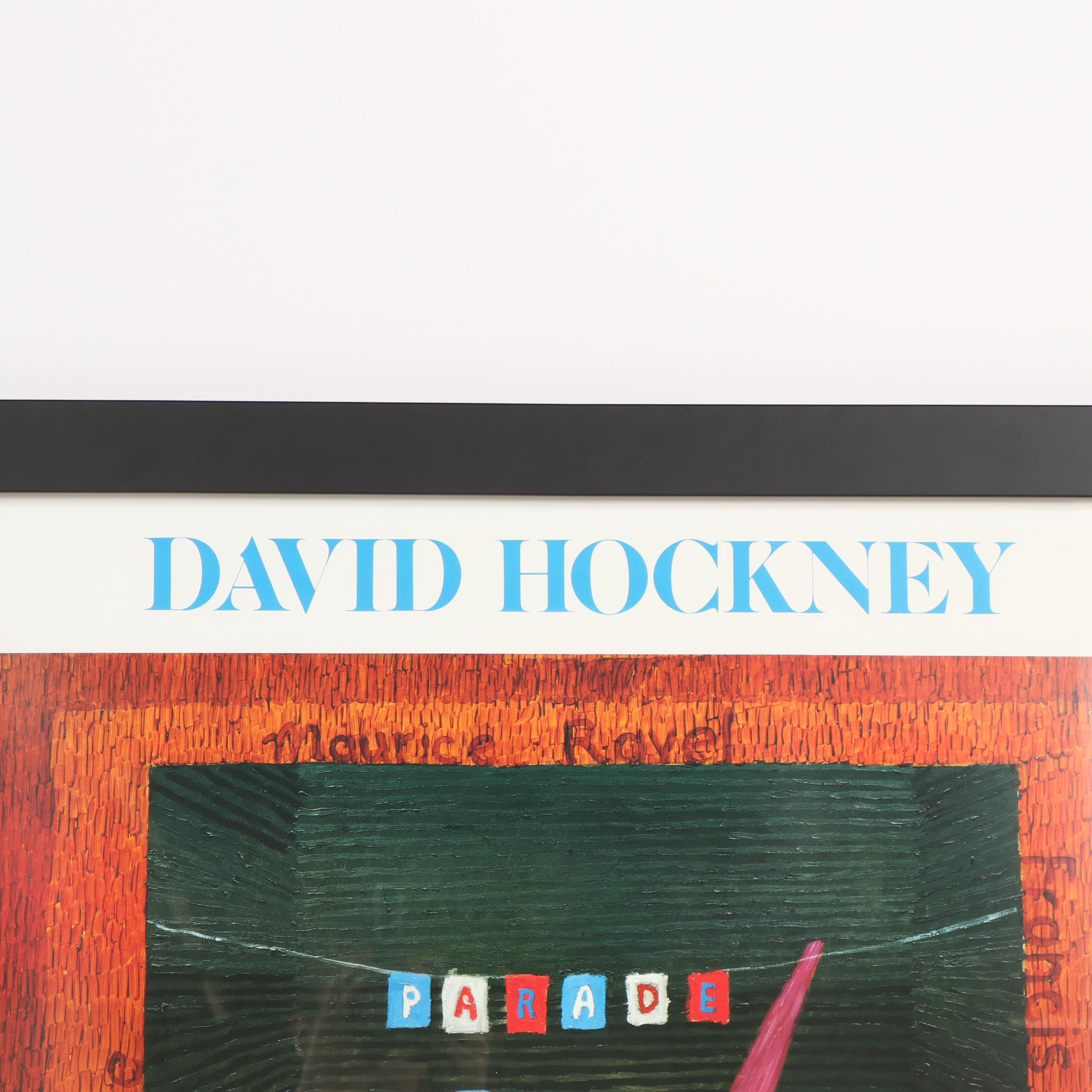 David Hockney 1981 Exhibition Poster for Metropolitan Opera