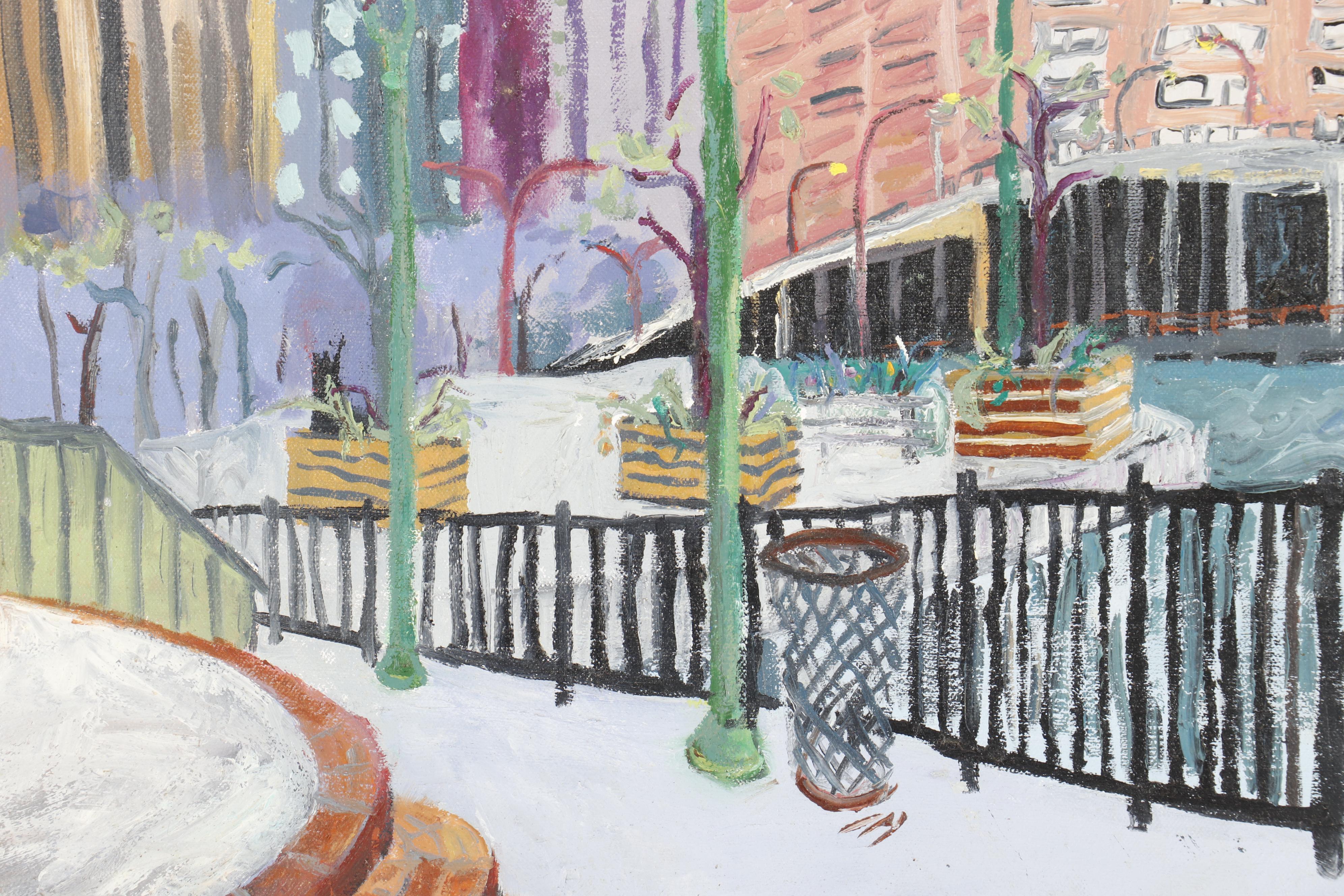 S. Rodwan Oil Painting "A View" Inscribed by Joan Cusack