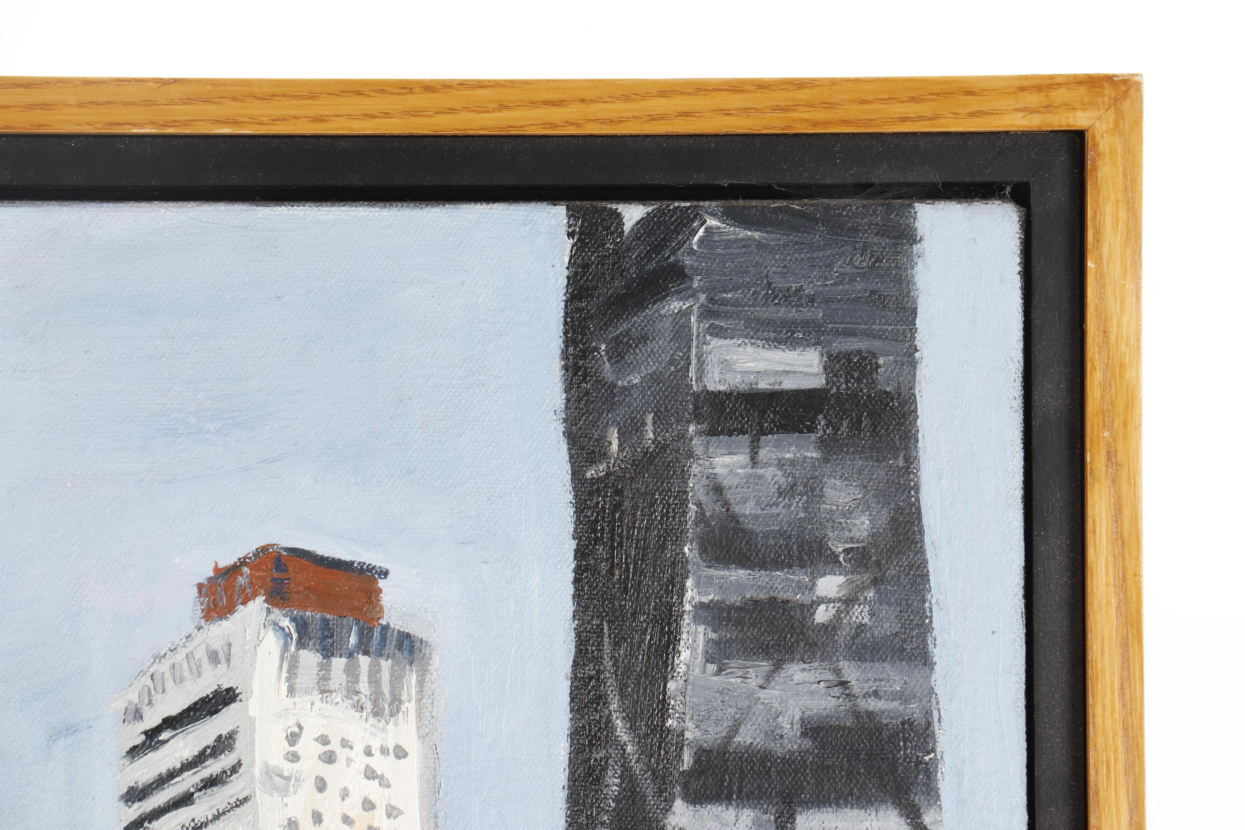 S. Rodwan Oil Painting "A View" Inscribed by Joan Cusack