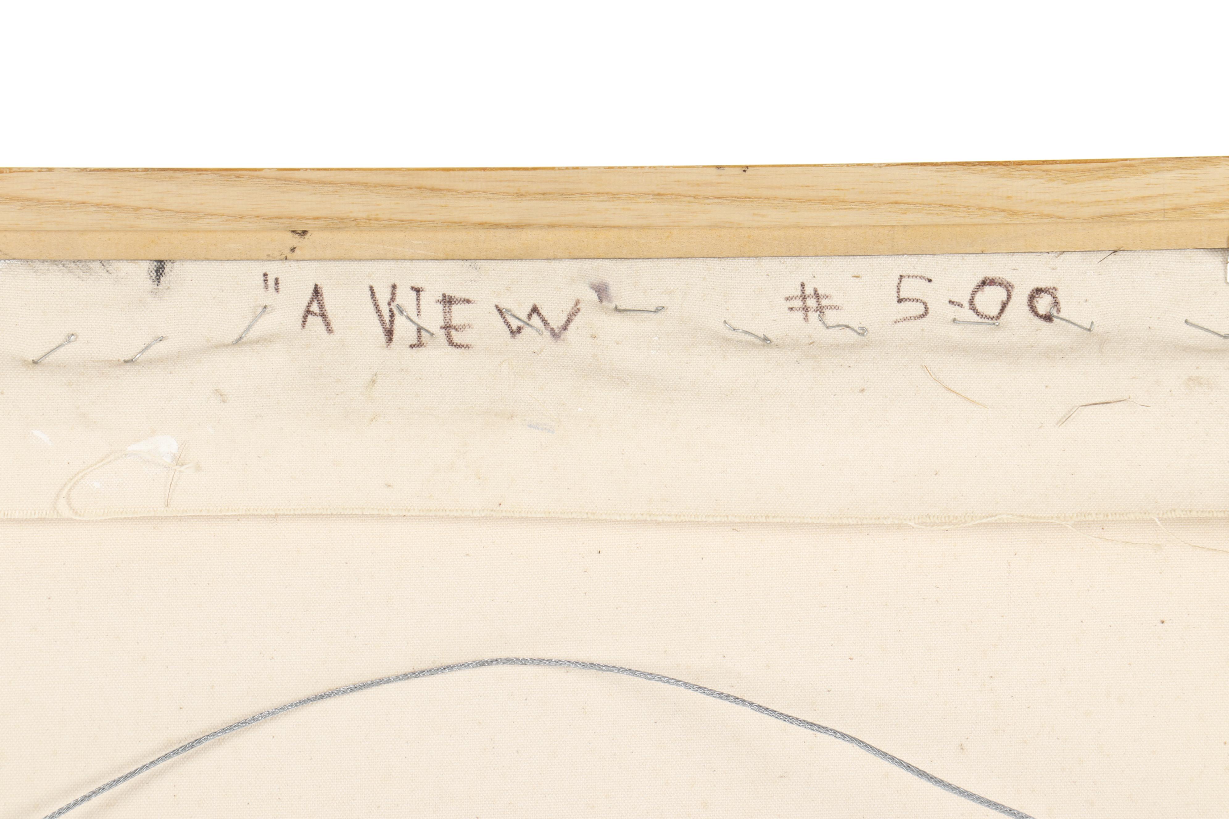 S. Rodwan Oil Painting "A View" Inscribed by Joan Cusack