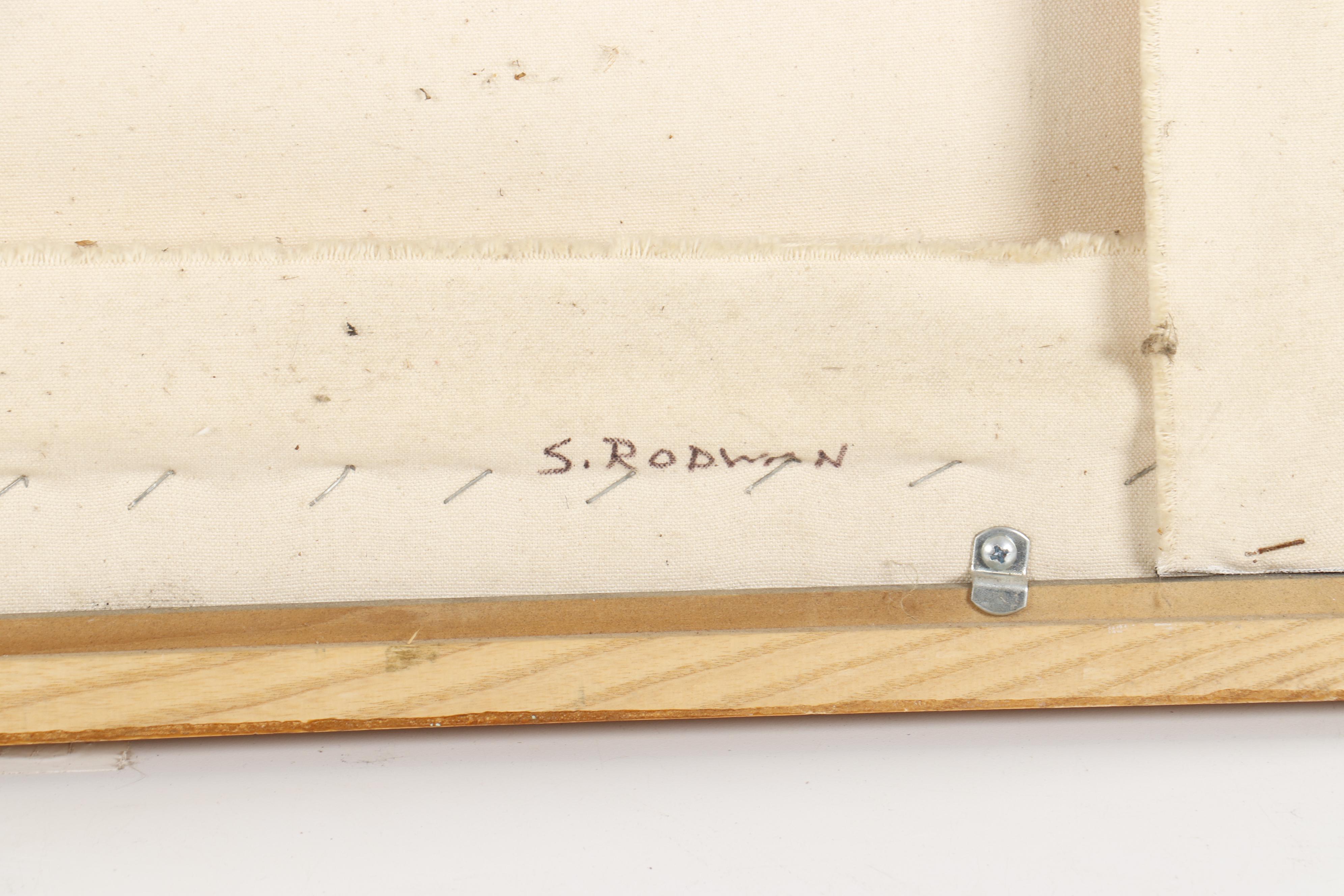 S. Rodwan Oil Painting "A View" Inscribed by Joan Cusack