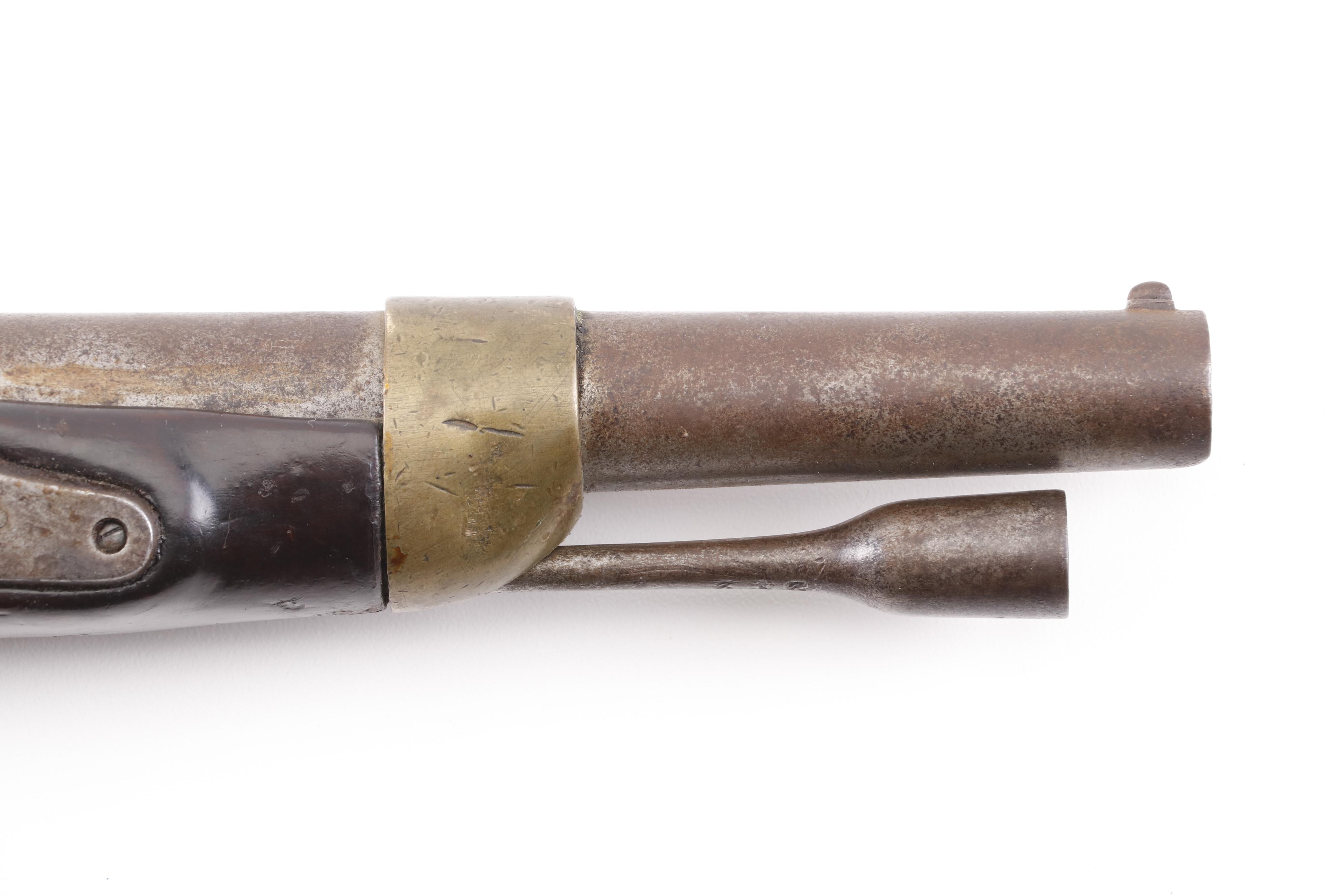 French Tulle M1822 Percussion Conversion Pistol, Early to Mid 19th Century