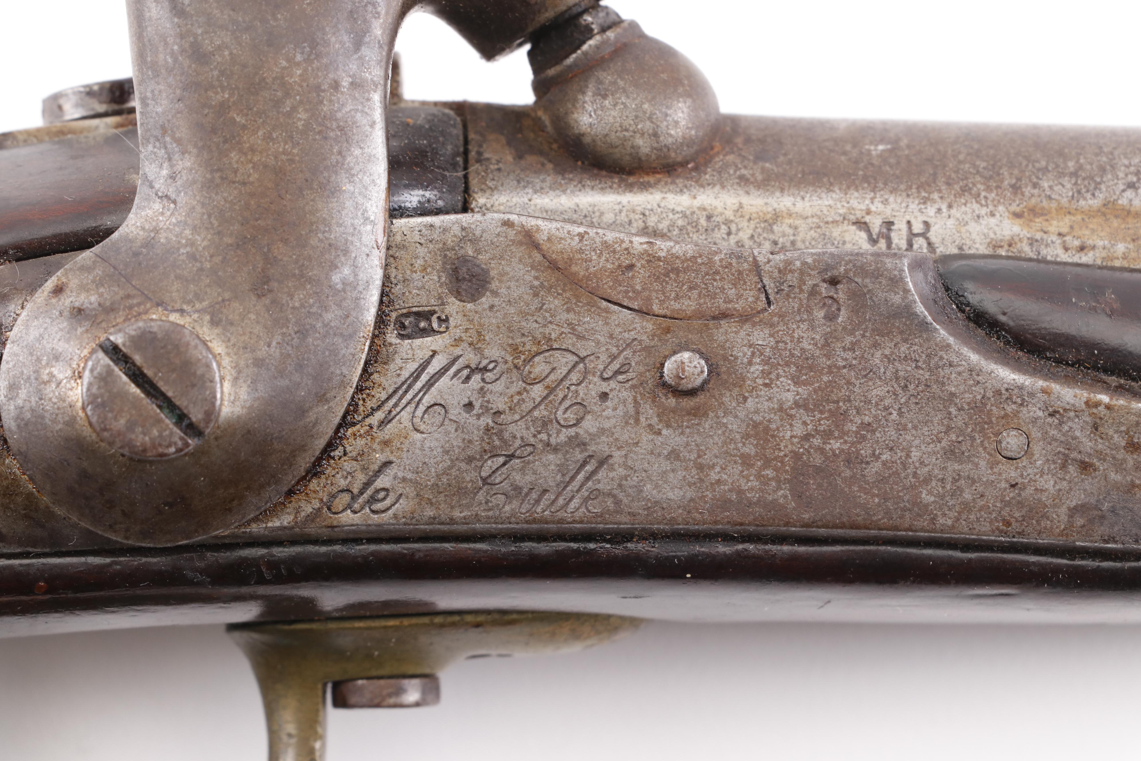 French Tulle M1822 Percussion Conversion Pistol, Early to Mid 19th Century