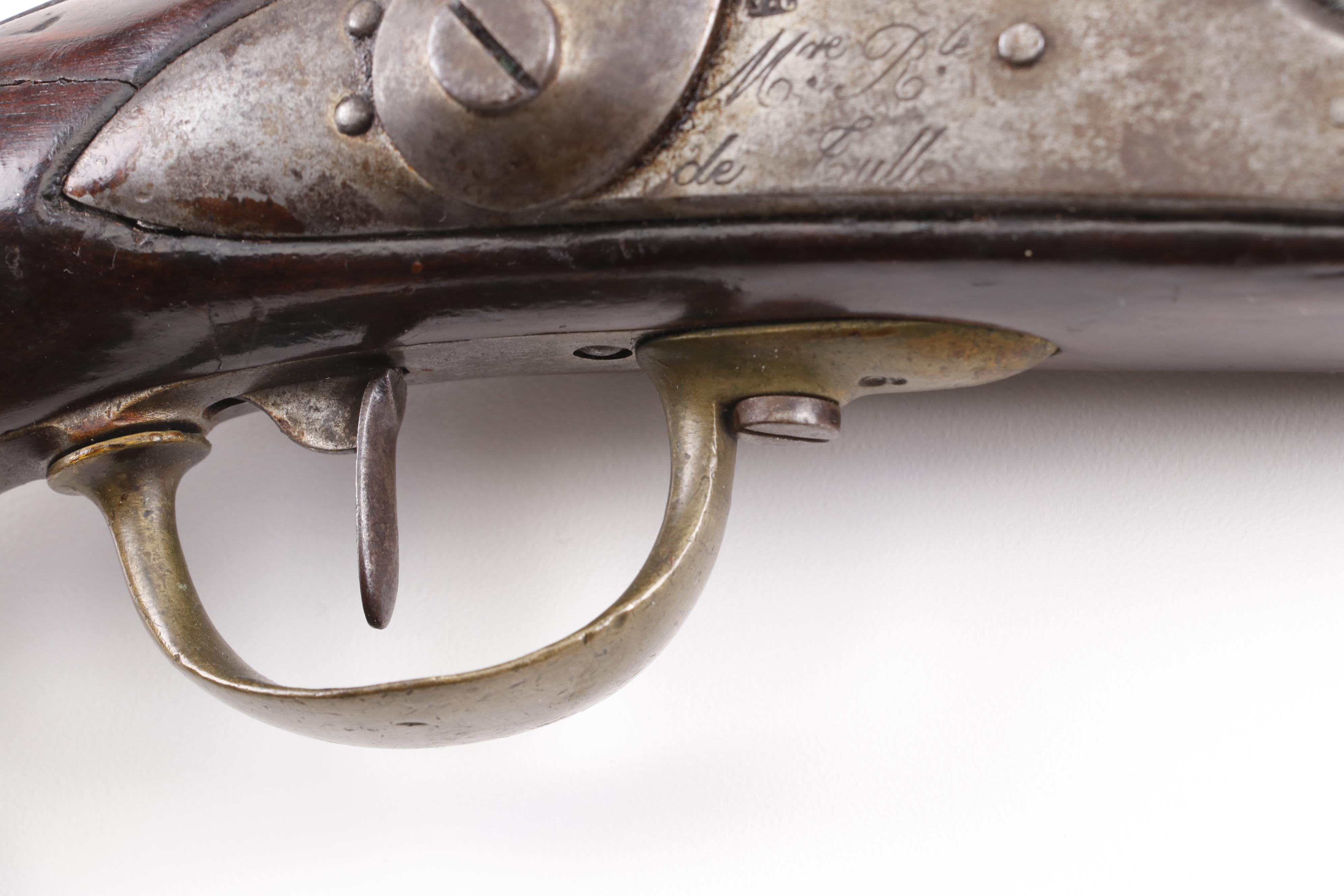 French Tulle M1822 Percussion Conversion Pistol, Early to Mid 19th Century